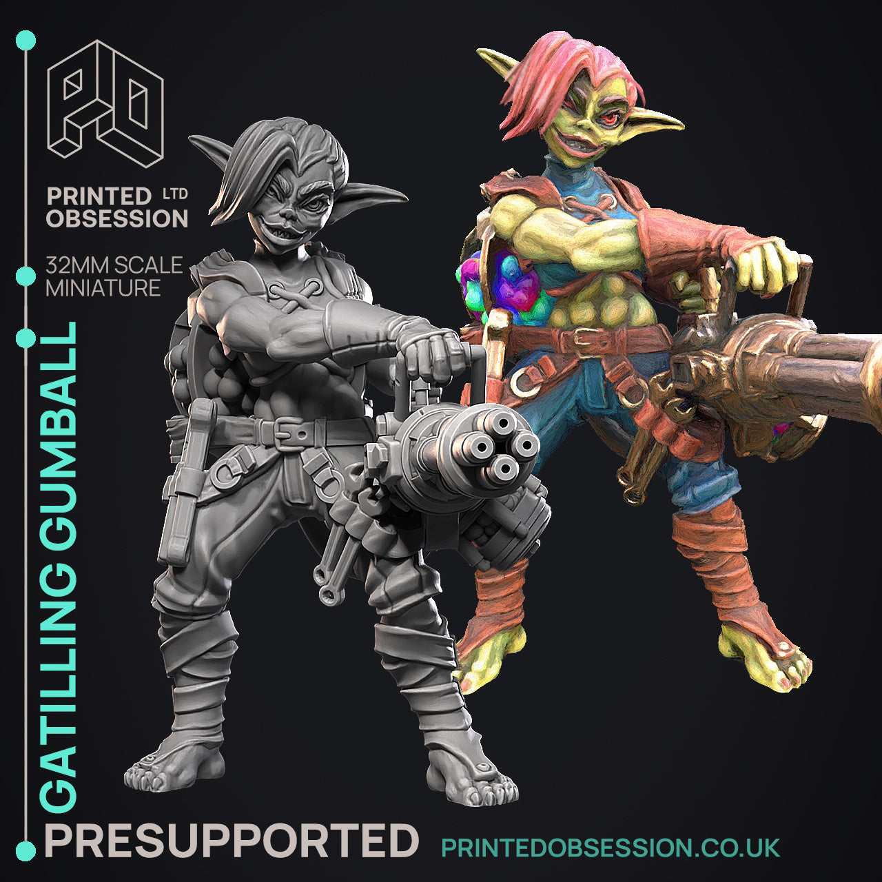 3D printed Gattaling Gumball