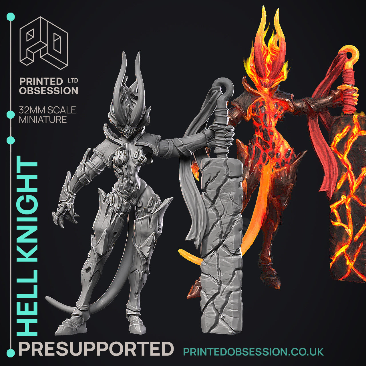 3D printed hell knight