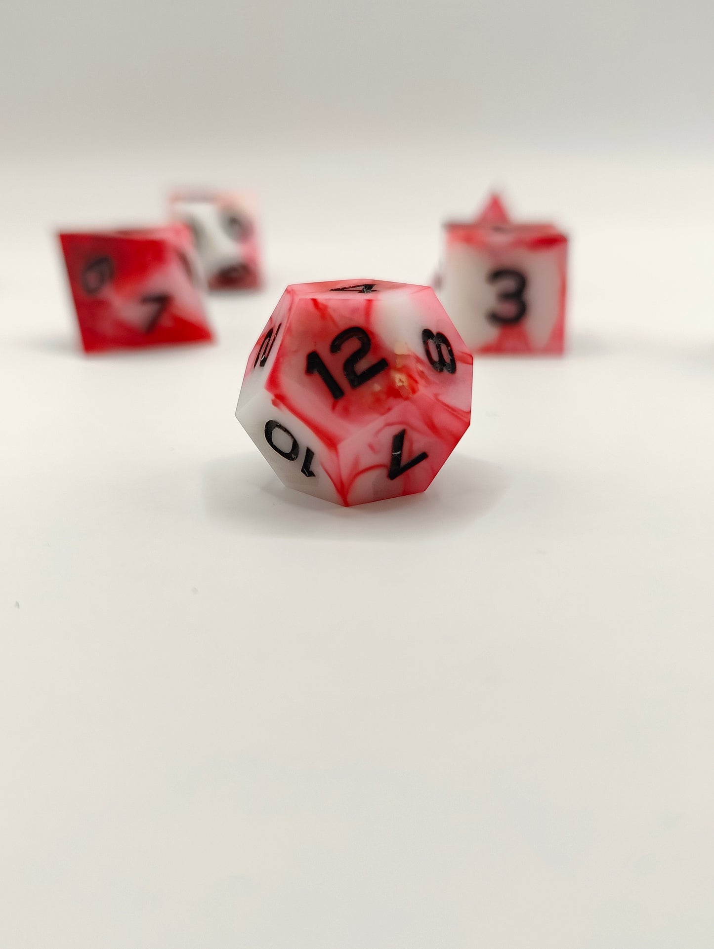 Handmade dice set: Inflict wounds