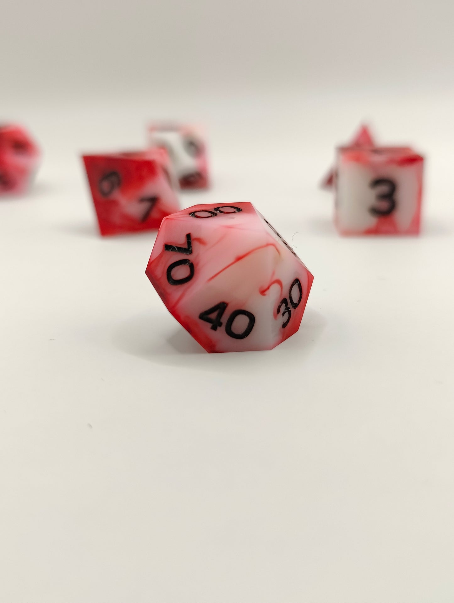 Handmade dice set: Inflict wounds
