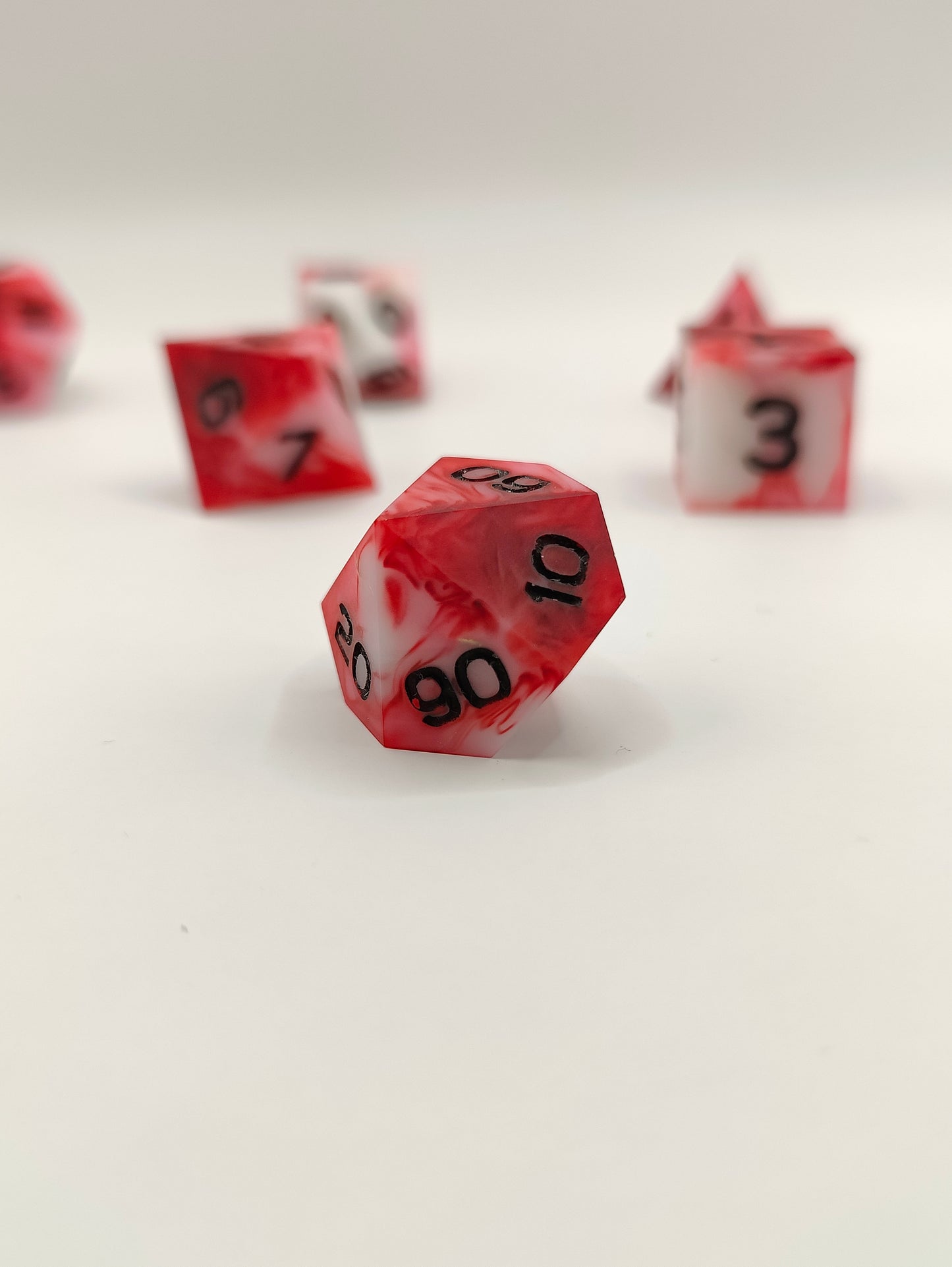 Handmade dice set: Inflict wounds