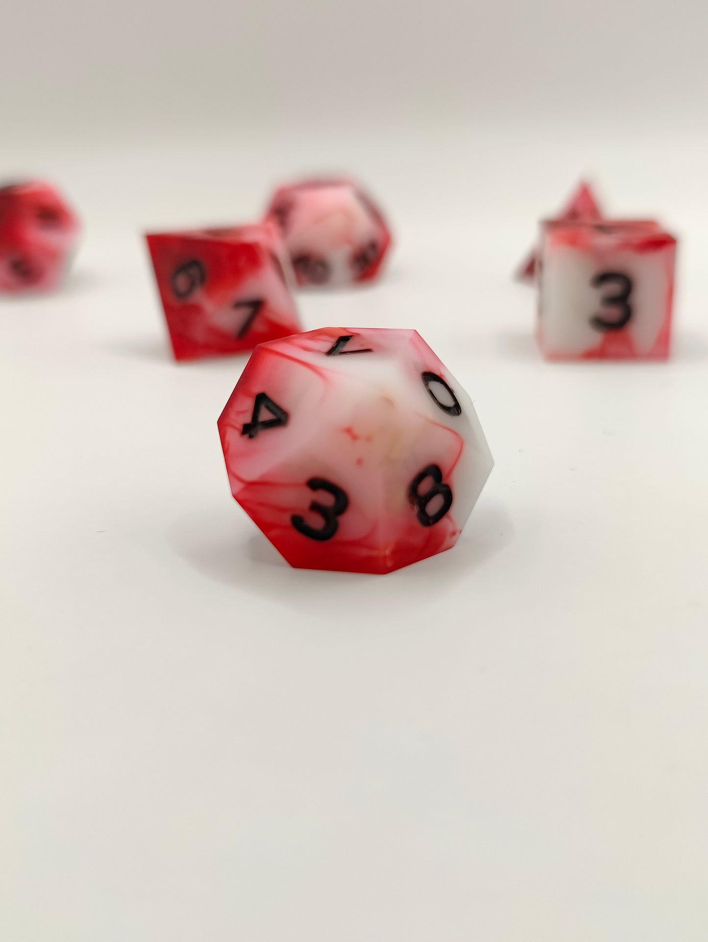 Handmade dice set: Inflict wounds