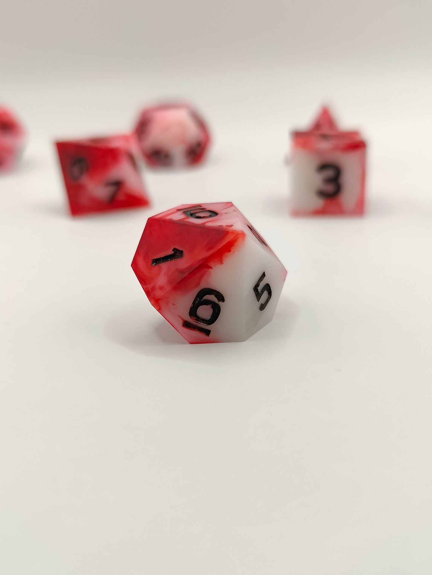 Handmade dice set: Inflict wounds