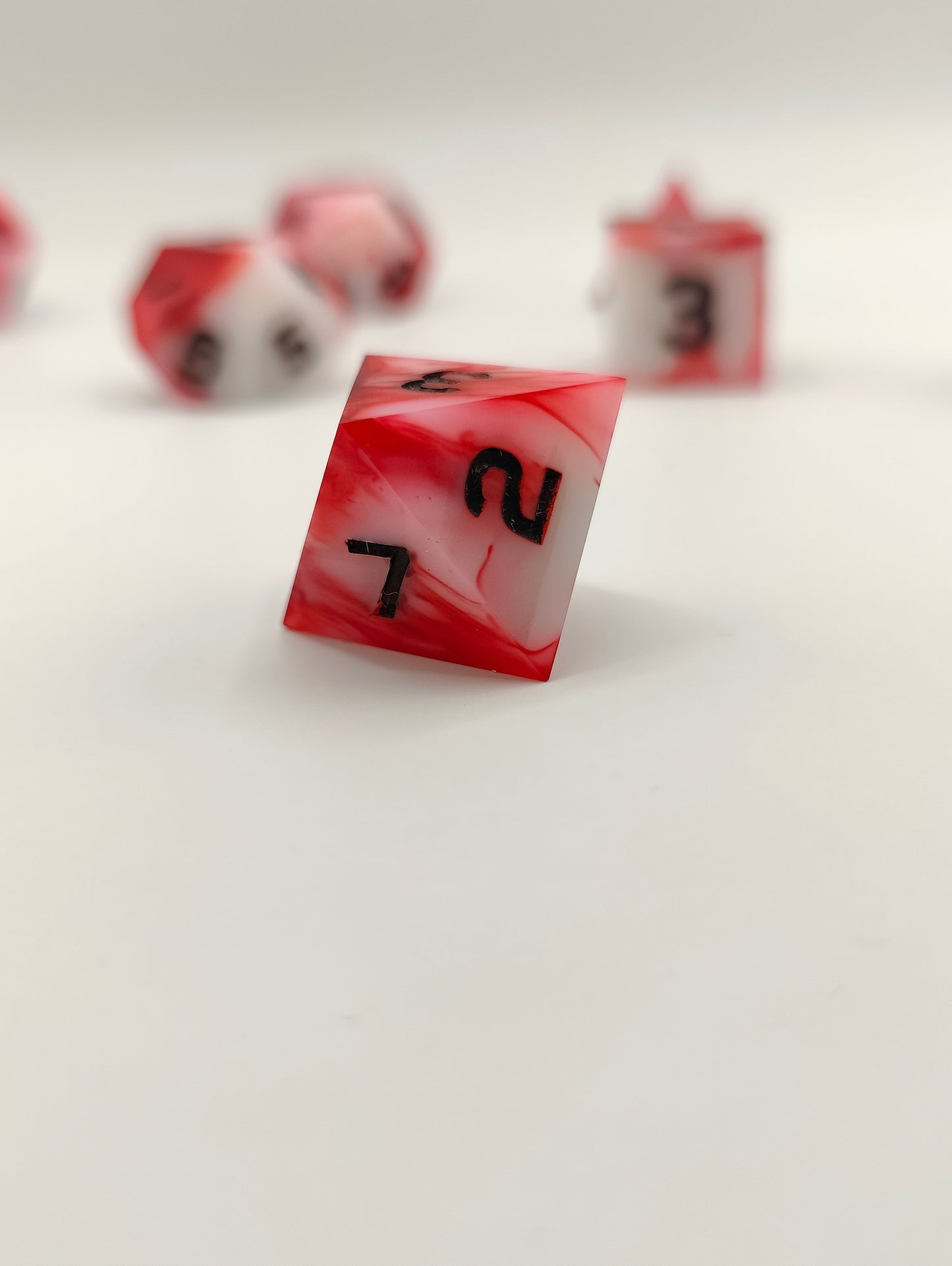 Handmade dice set: Inflict wounds