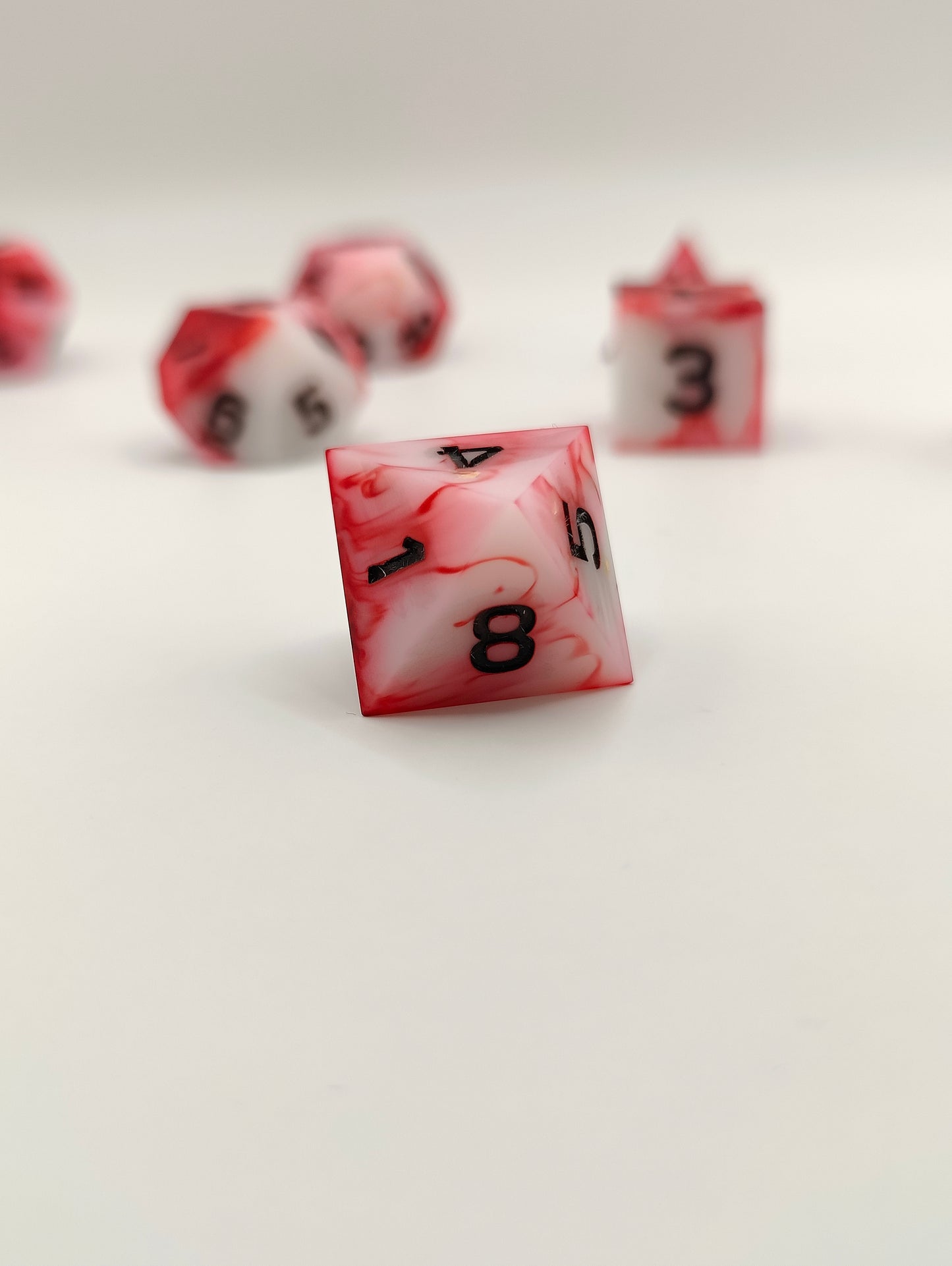 Handmade dice set: Inflict wounds