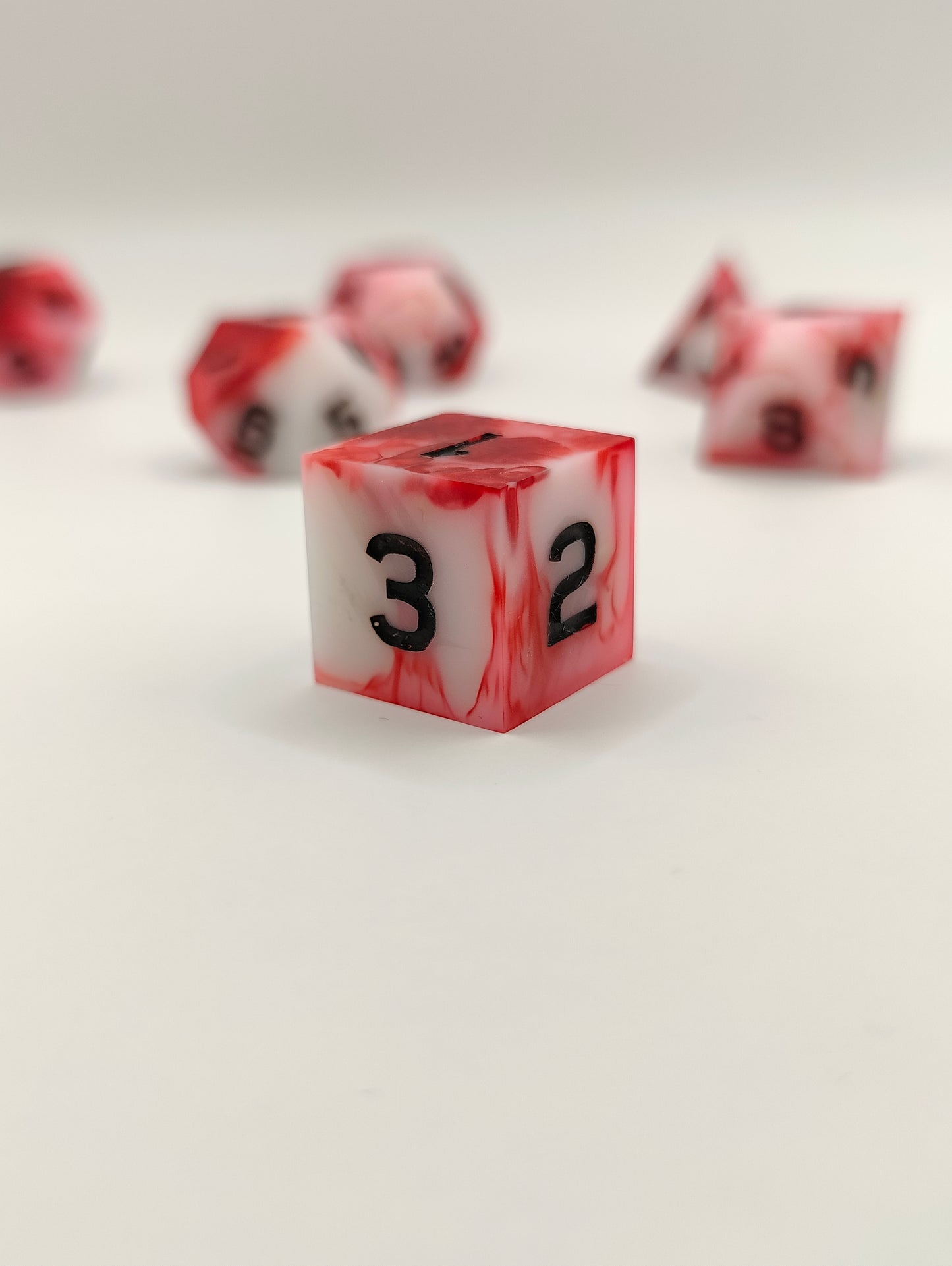 Handmade dice set: Inflict wounds