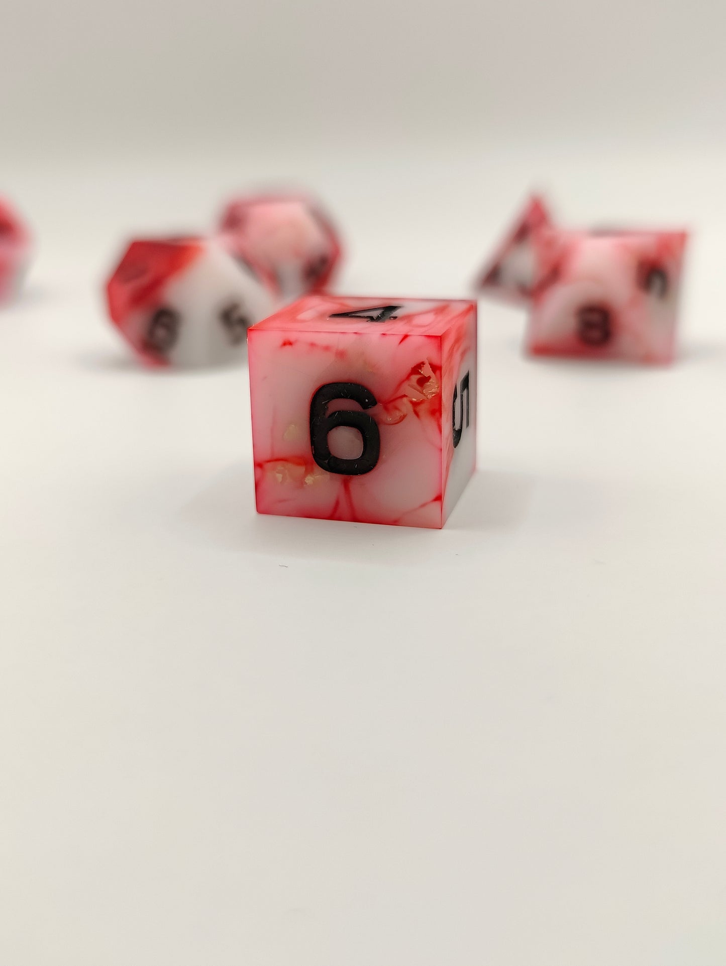 Handmade dice set: Inflict wounds