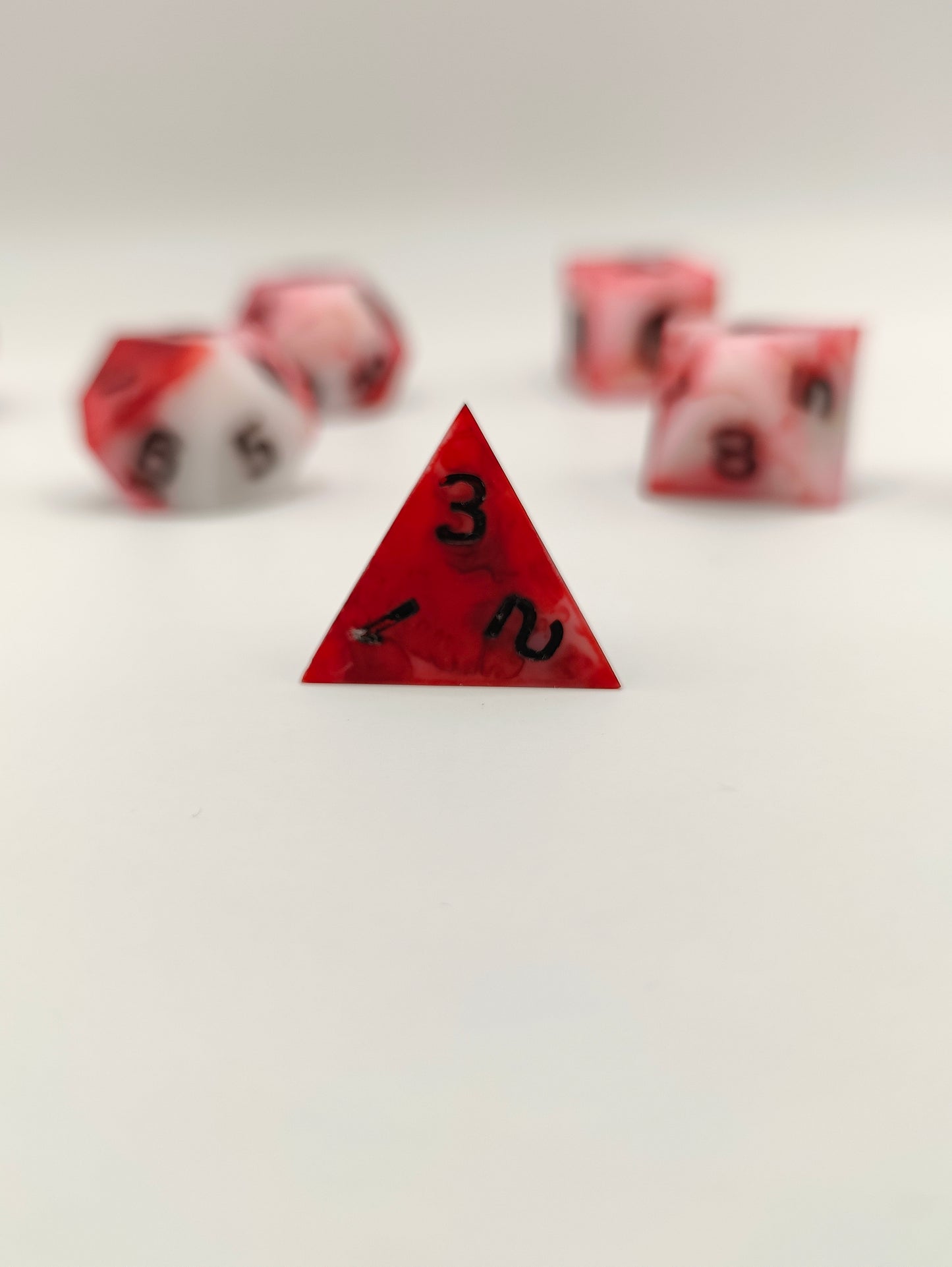 Handmade dice set: Inflict wounds