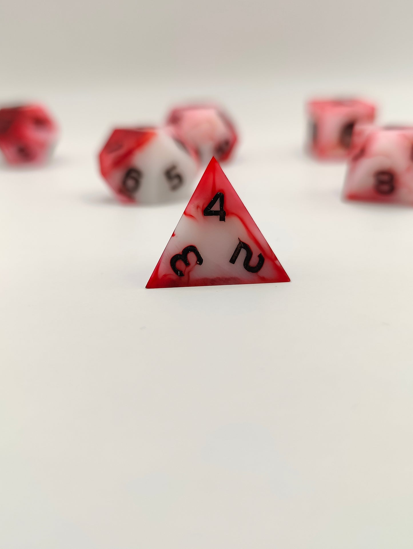 Handmade dice set: Inflict wounds