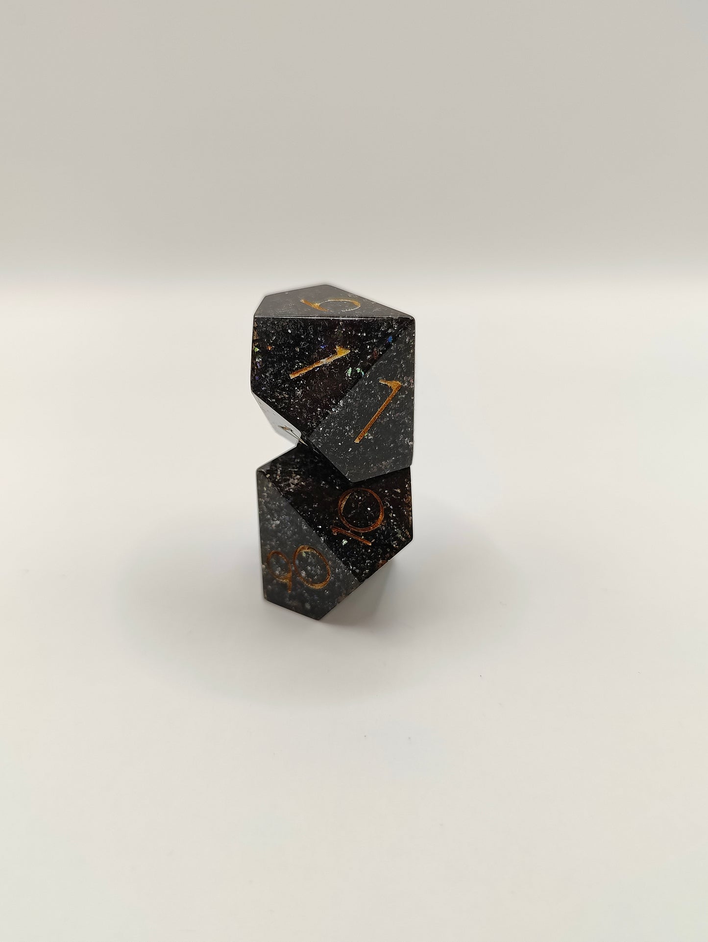 Handmade D10/D% pair: Enchanted forest