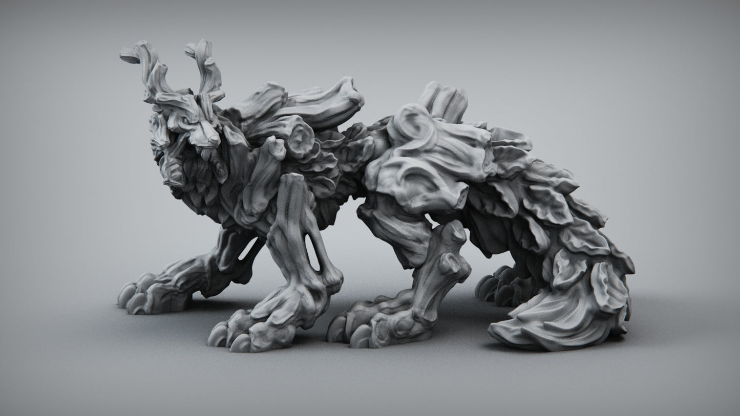 3D printed Forest wolf mini