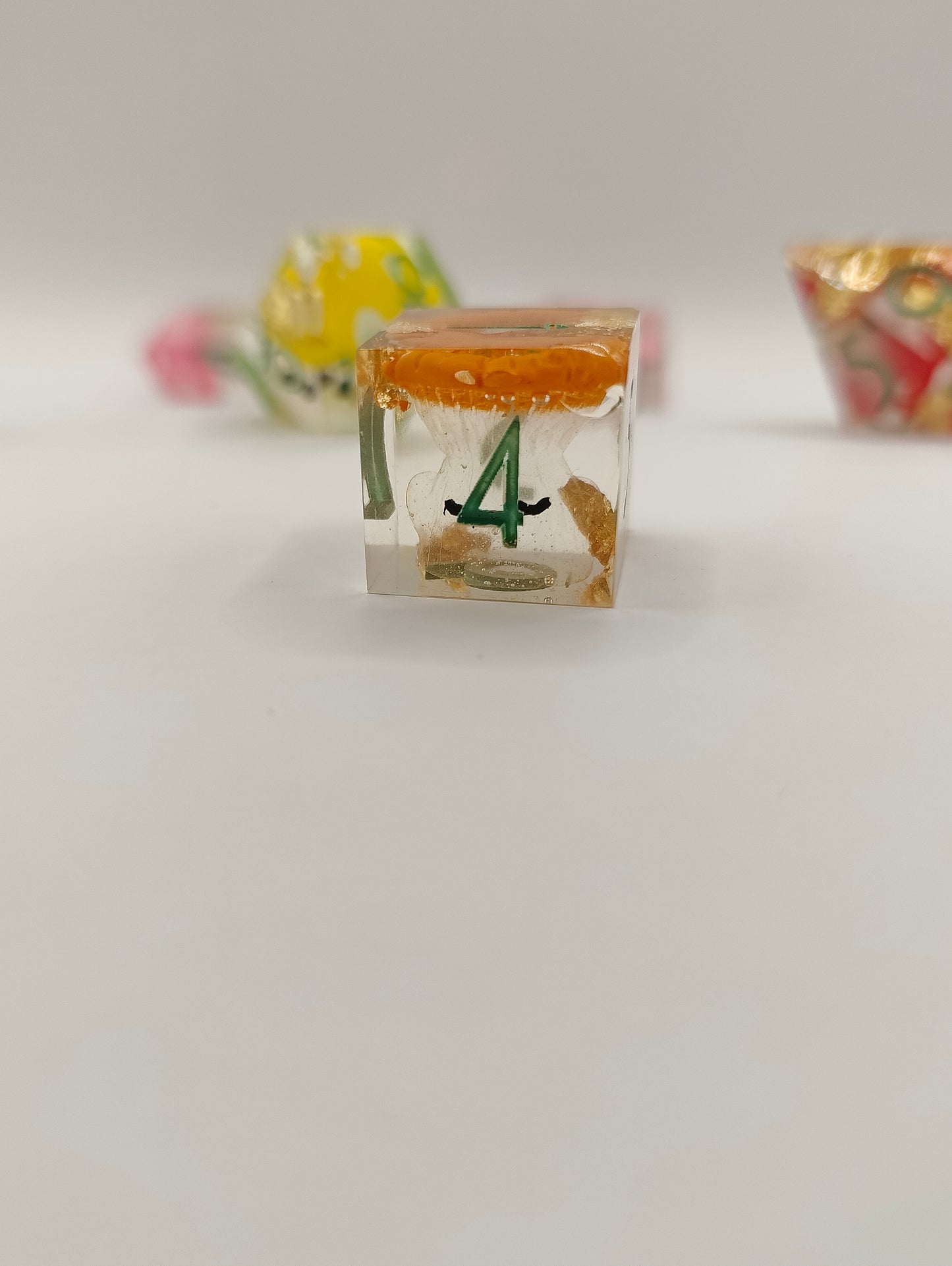 Handmade dice set: Fun-guy