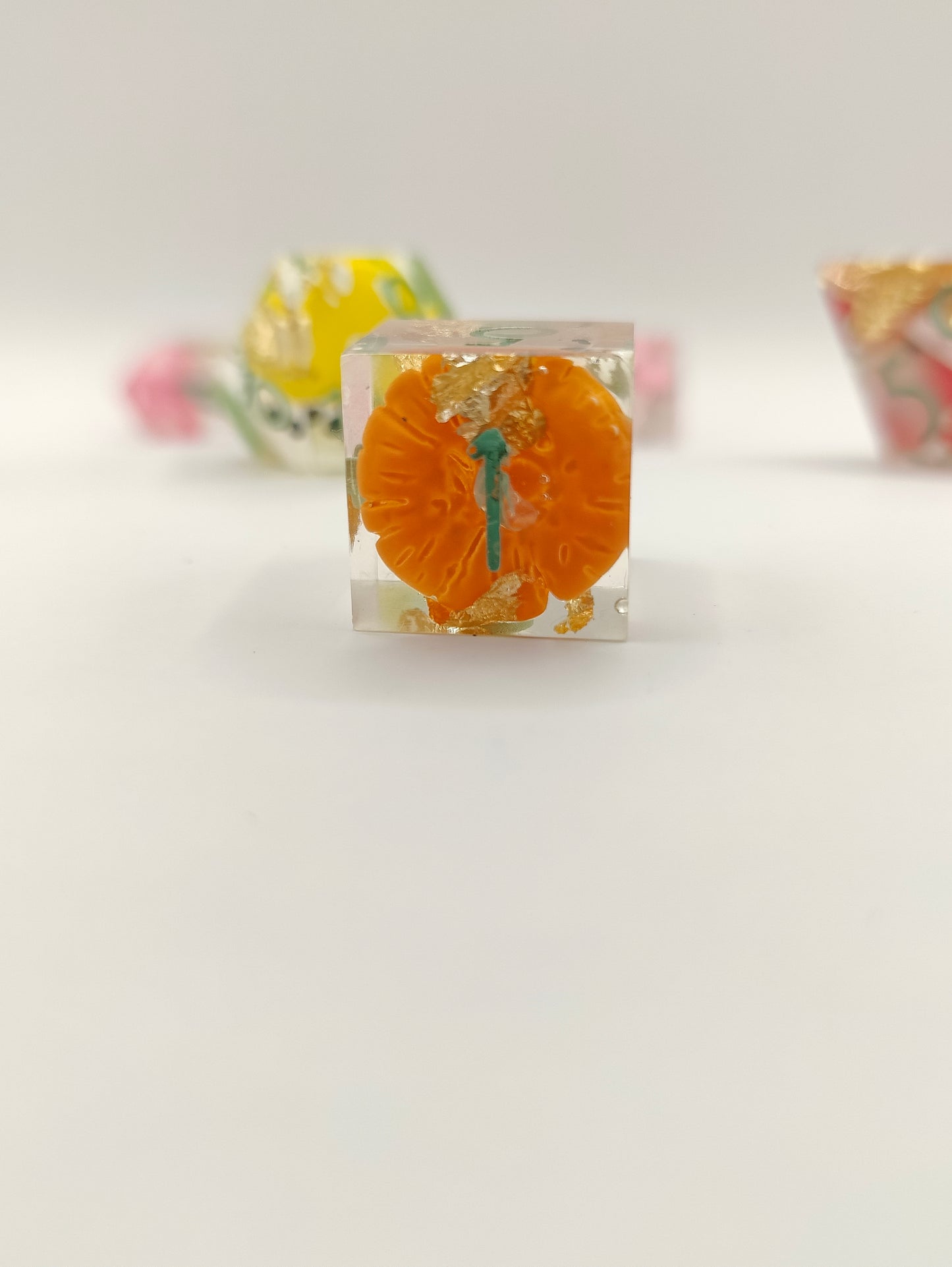 Handmade dice set: Fun-guy
