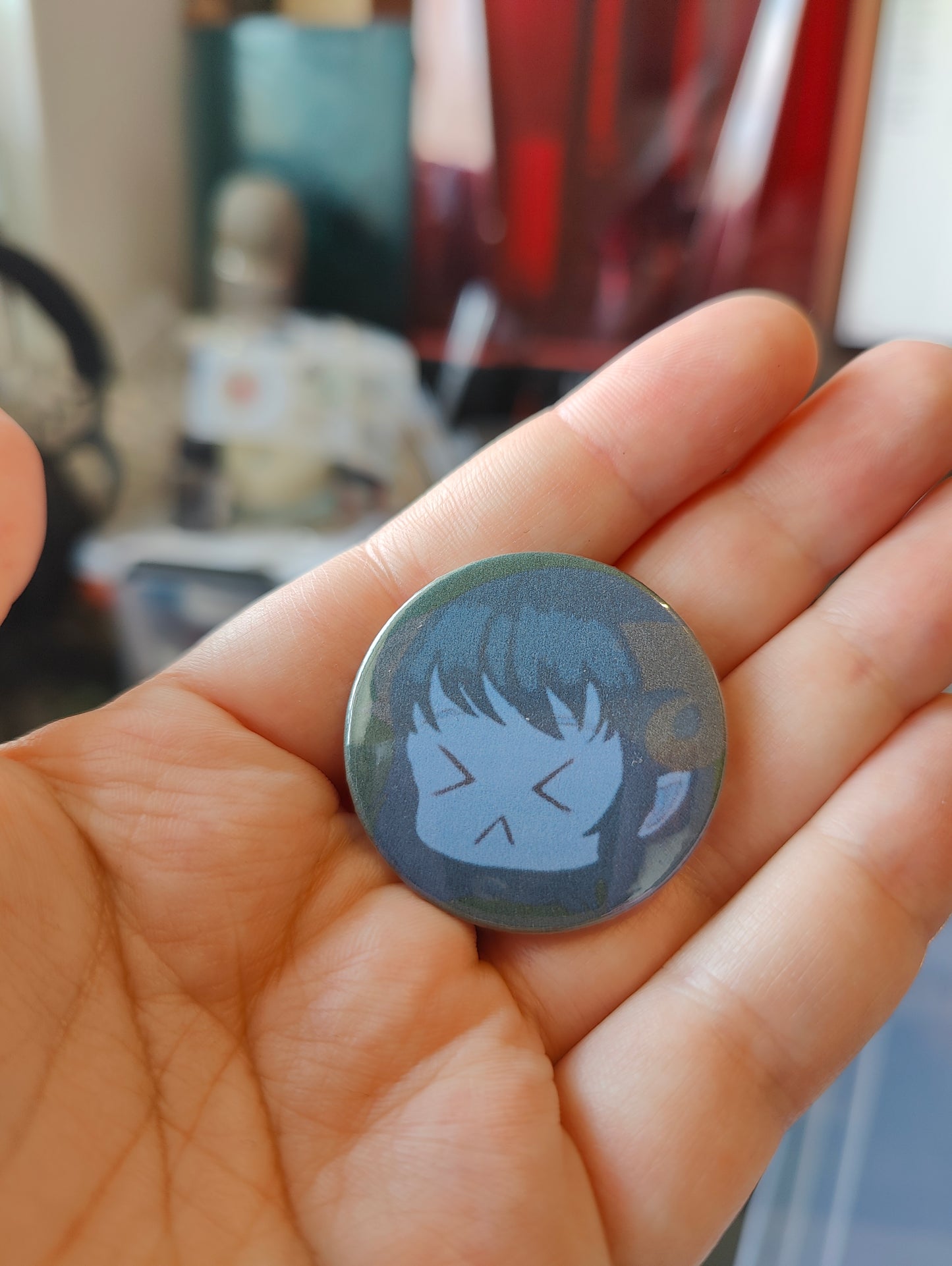 Button: Blue Tiefling