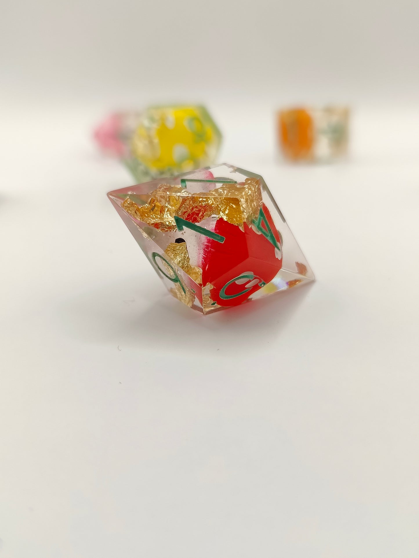 Handmade dice set: Fun-guy