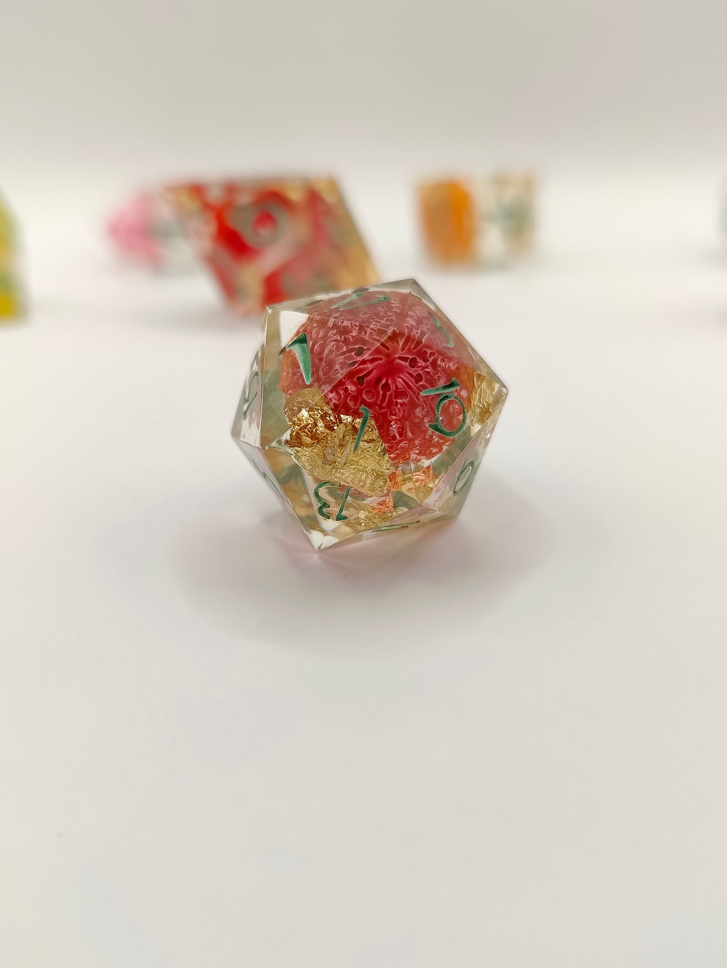 Handmade dice set: Fun-guy