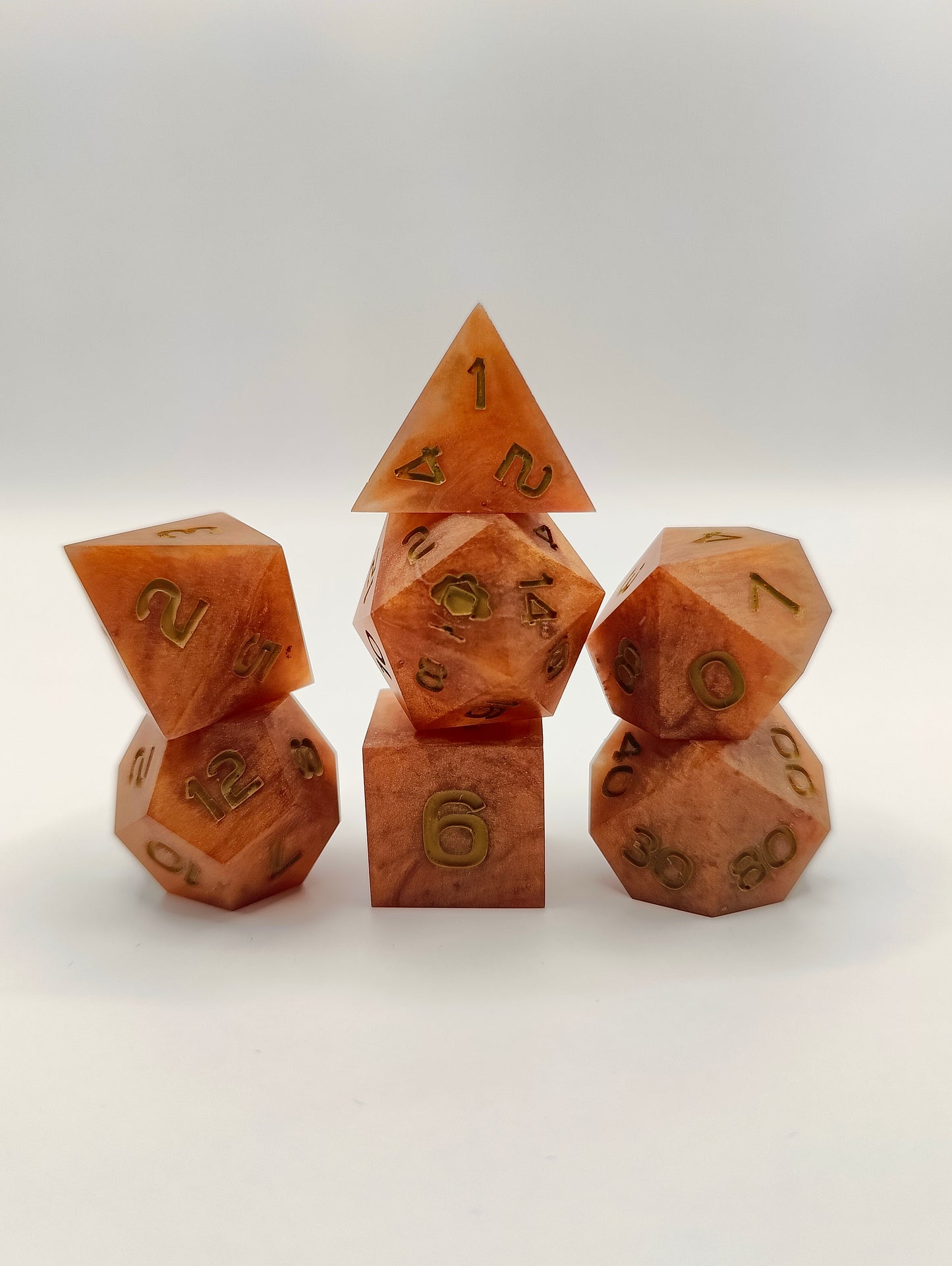 Handmade dice set: Buried treasure
