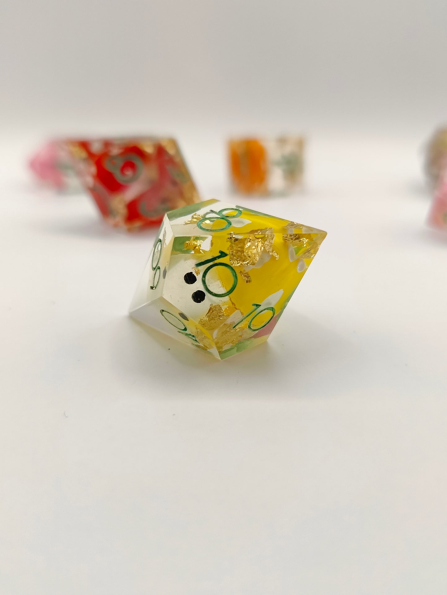 Handmade dice set: Fun-guy