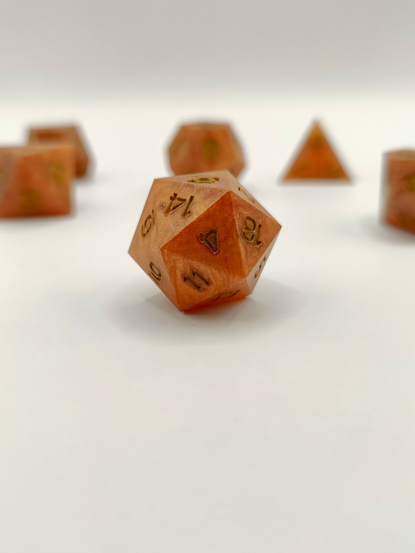 Handmade dice set: Buried treasure