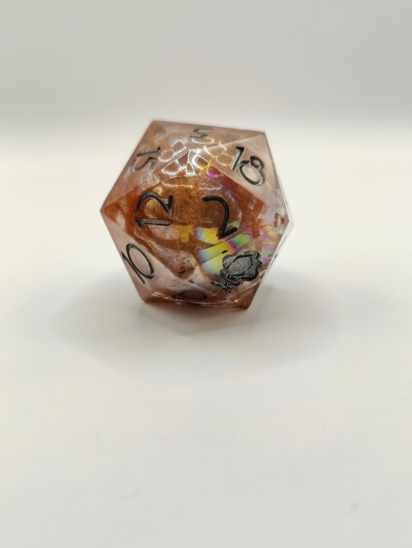 Handmade liquid core 30 mm D20: Sandstorm