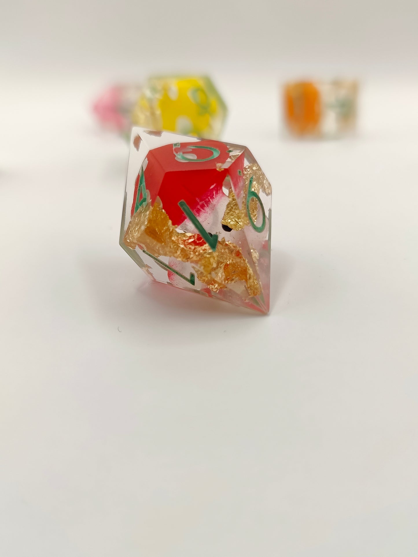 Handmade dice set: Fun-guy