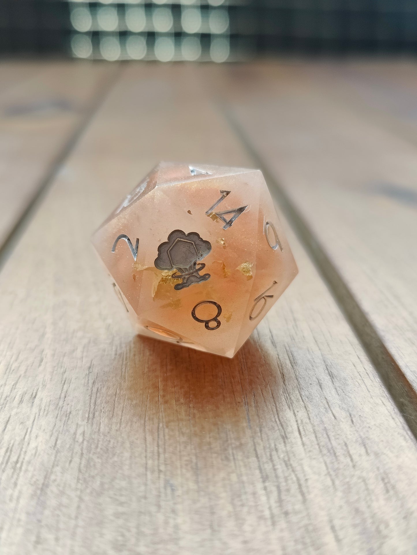Handmade 30 mm D20: Celestial Rose
