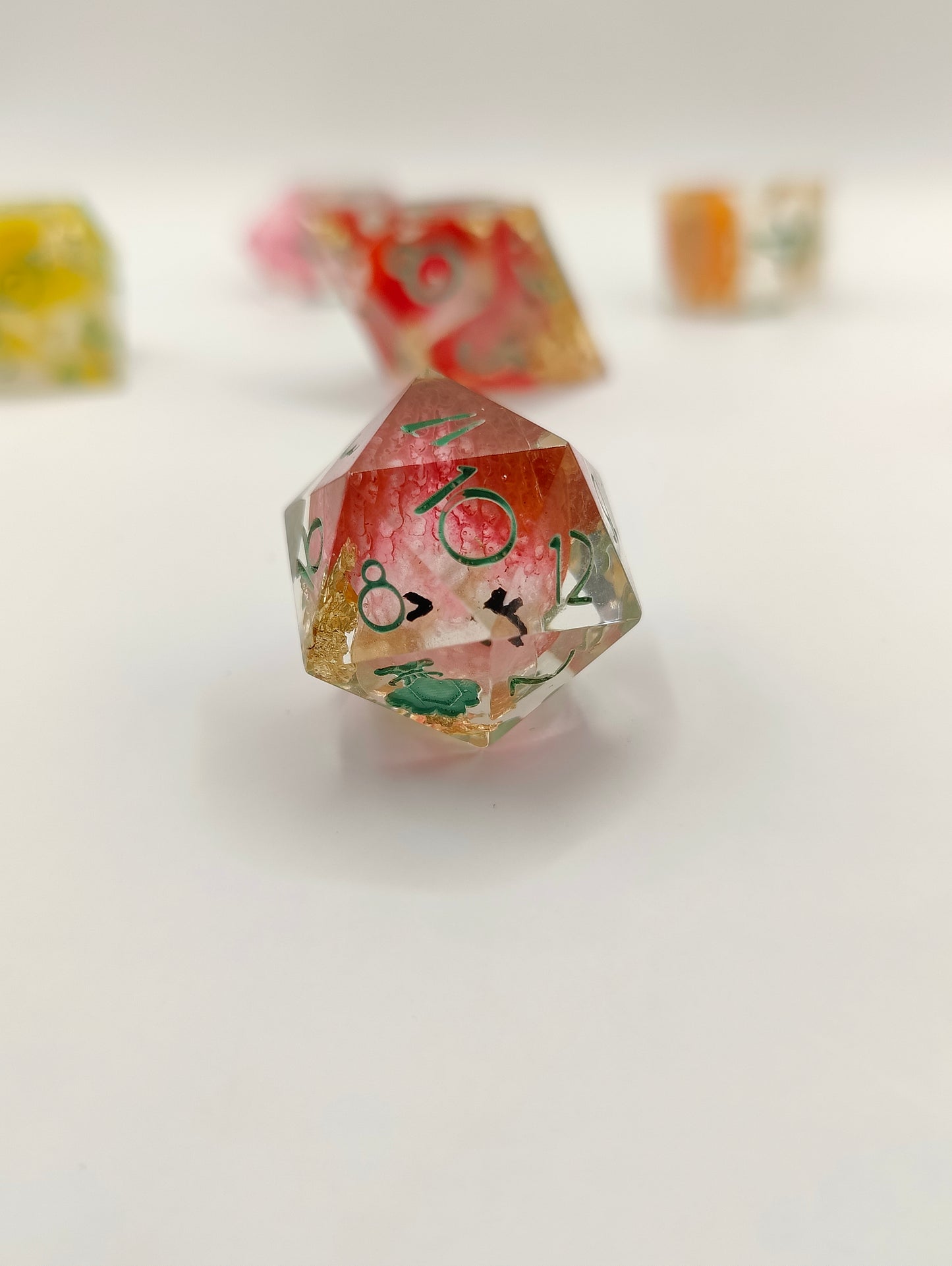 Handmade dice set: Fun-guy