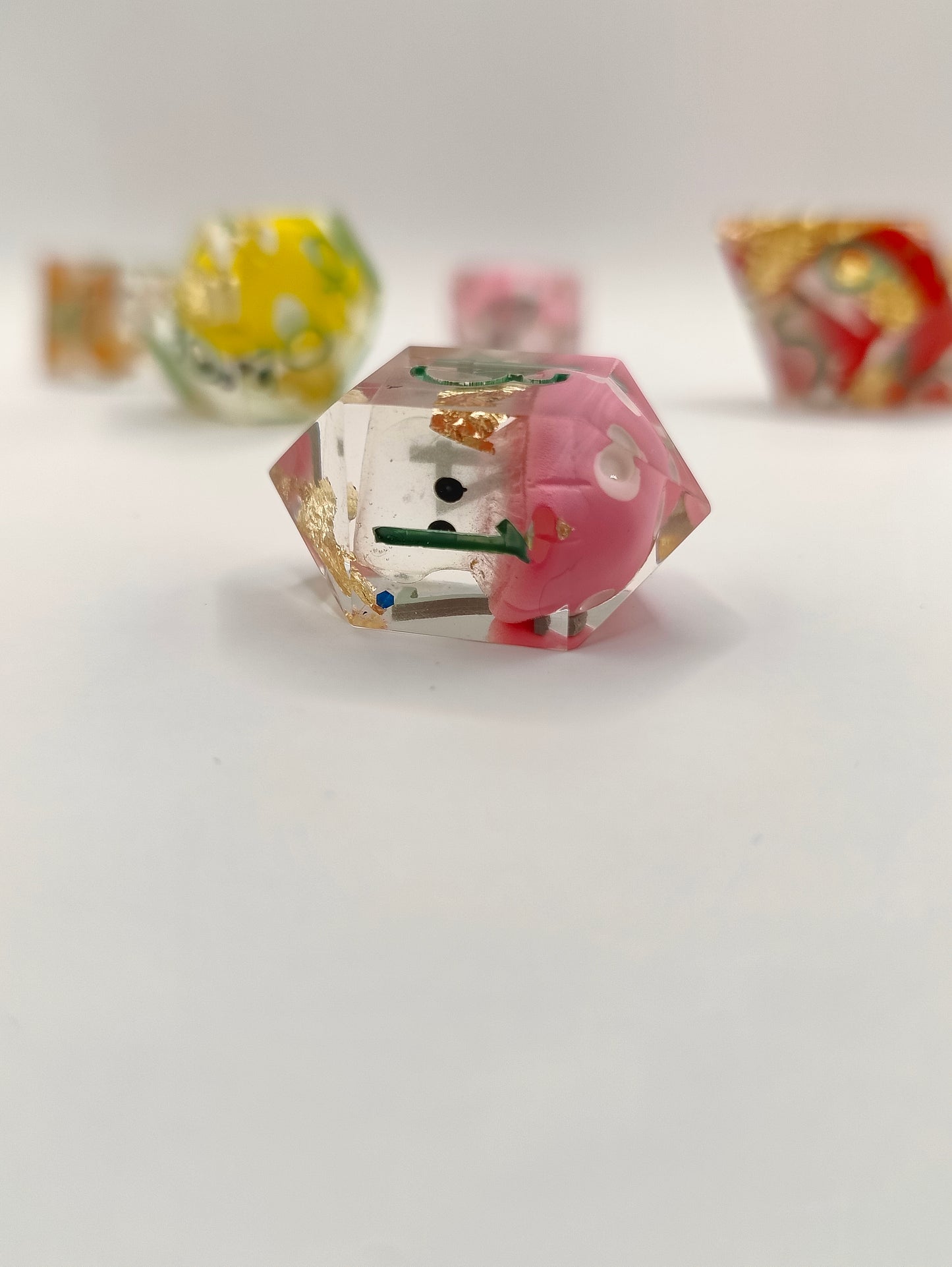 Handmade dice set: Fun-guy