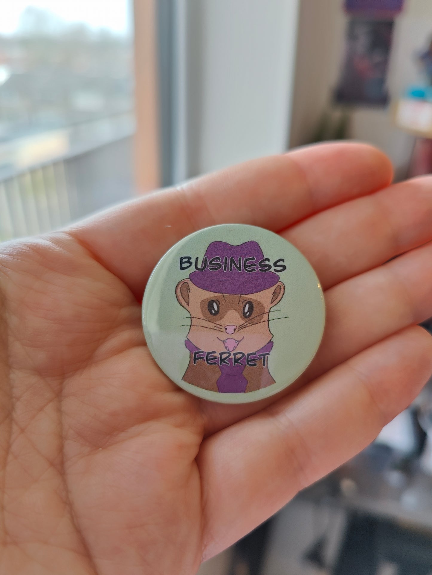 Button: business ferret