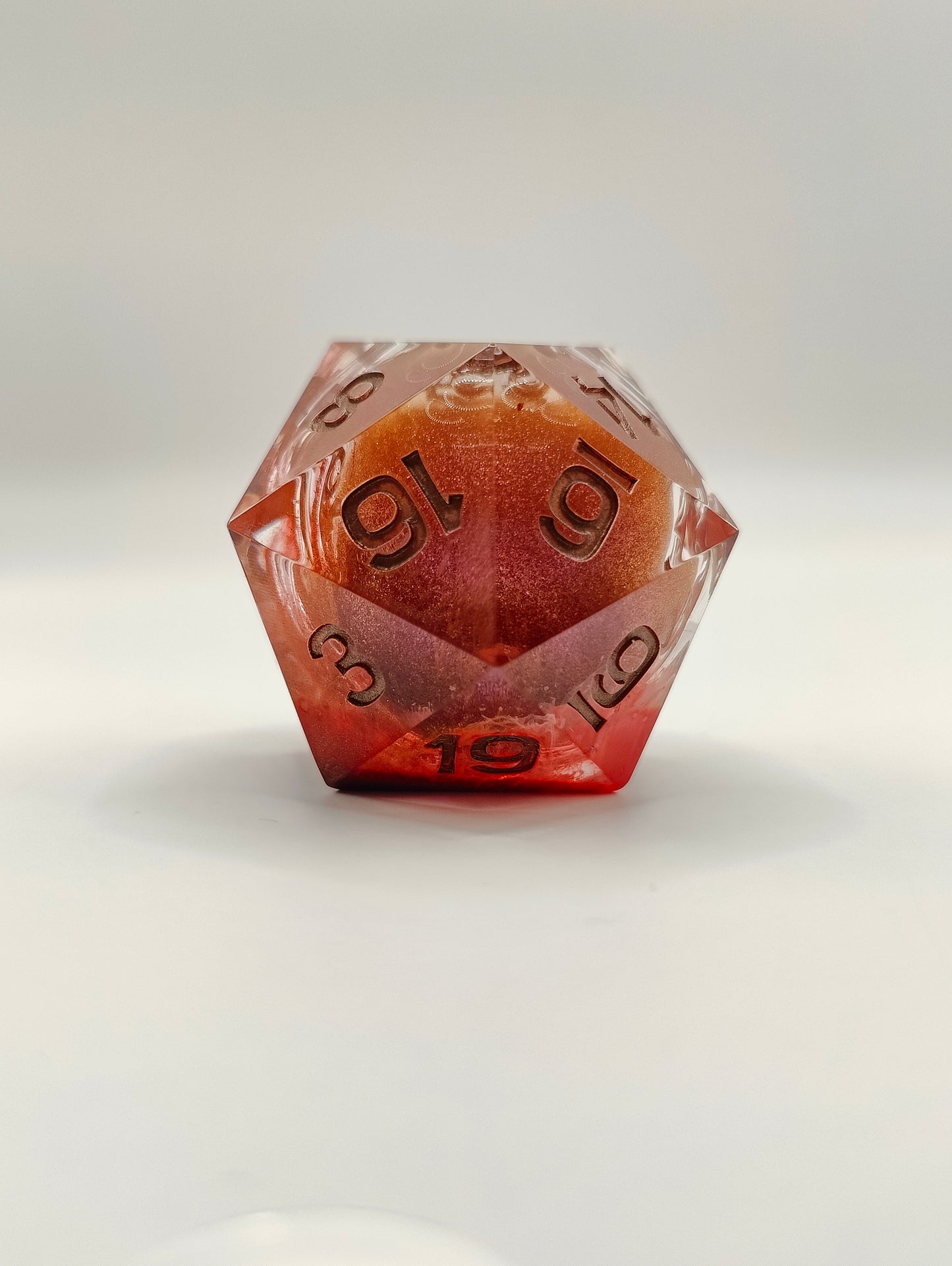 Handmade 40mm liquid core D20: Cherry coke