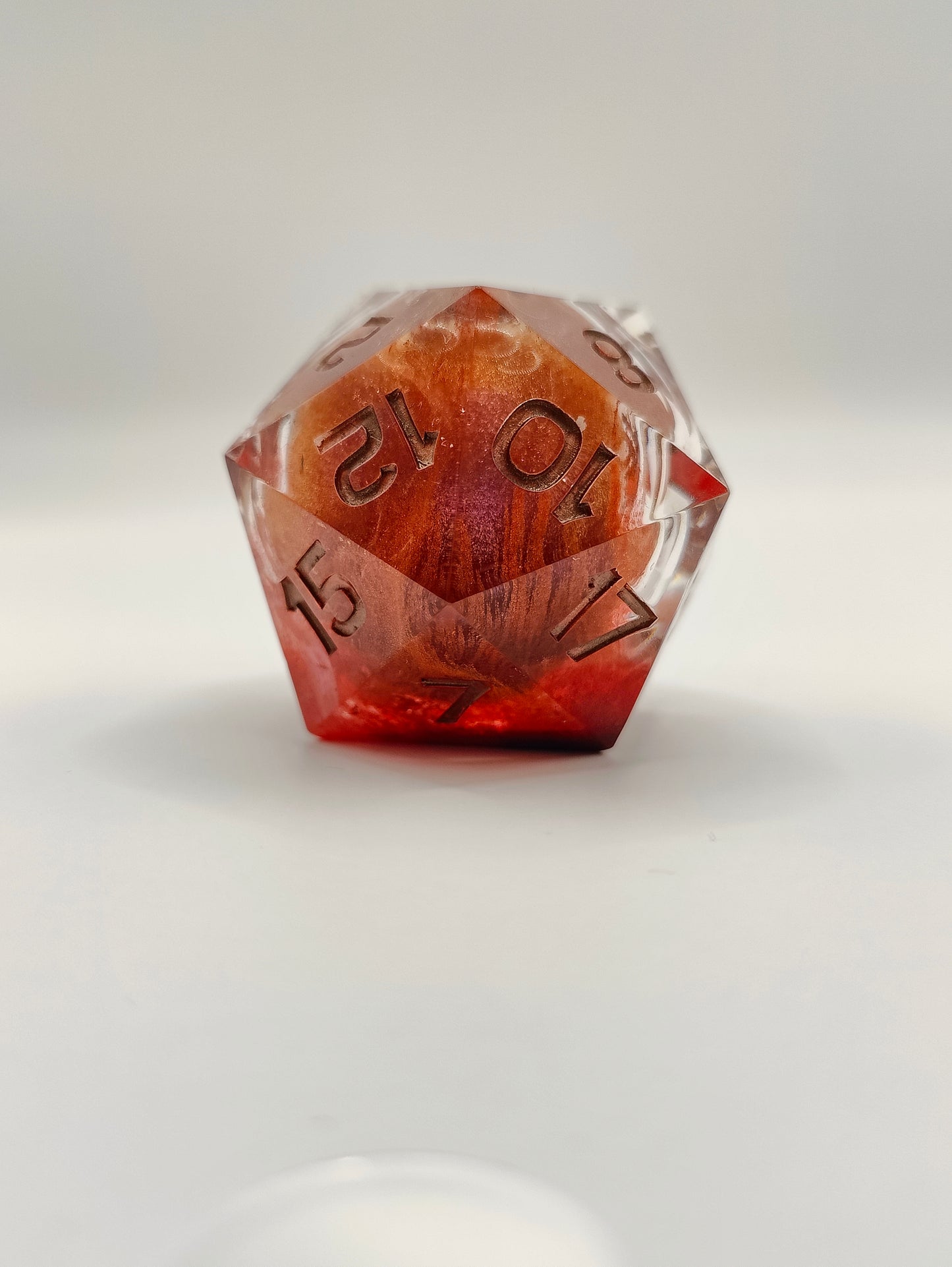 Handmade 40mm liquid core D20: Cherry coke