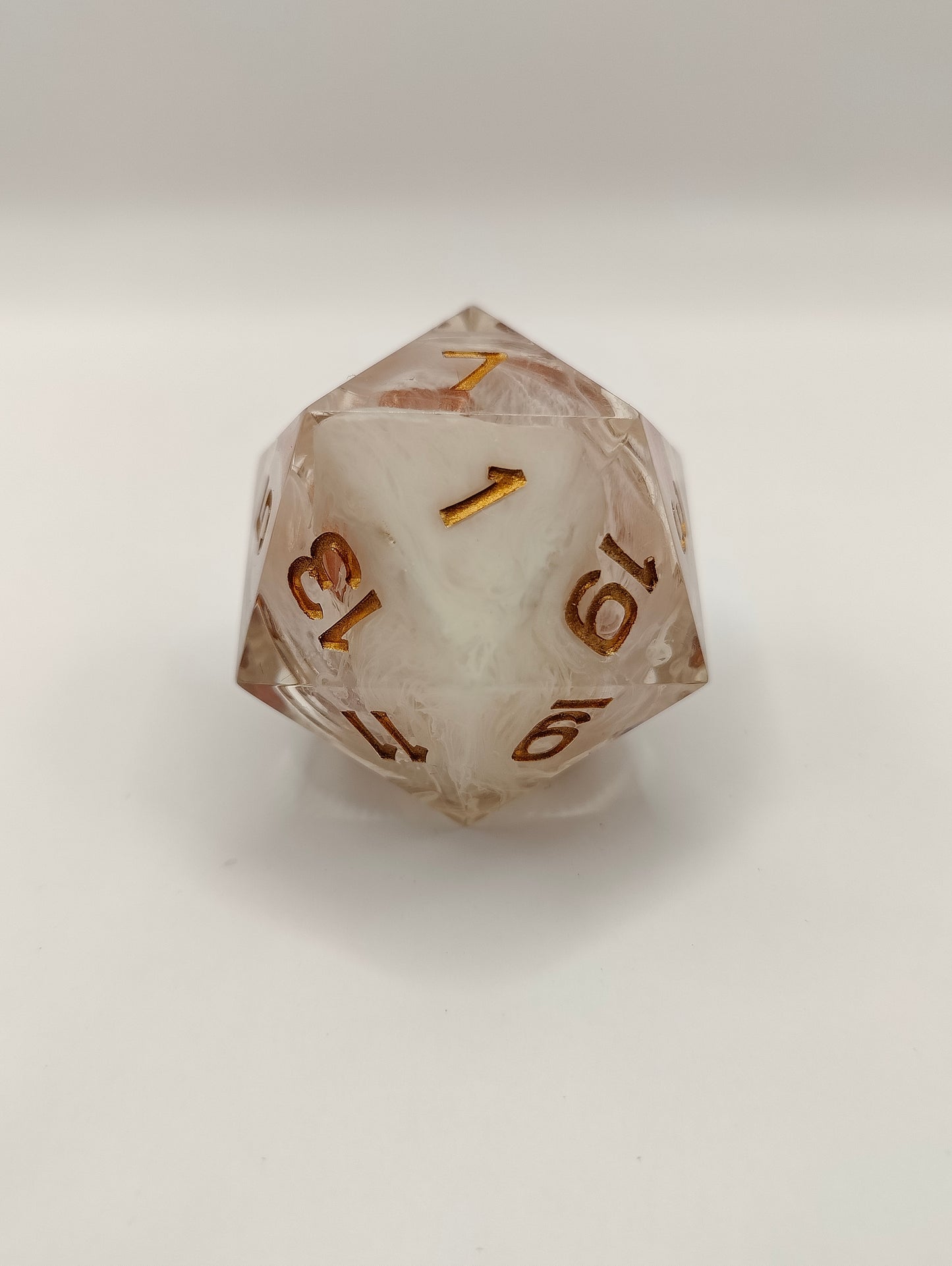 Handmade 40mm liquid core D20: Wind & Fire