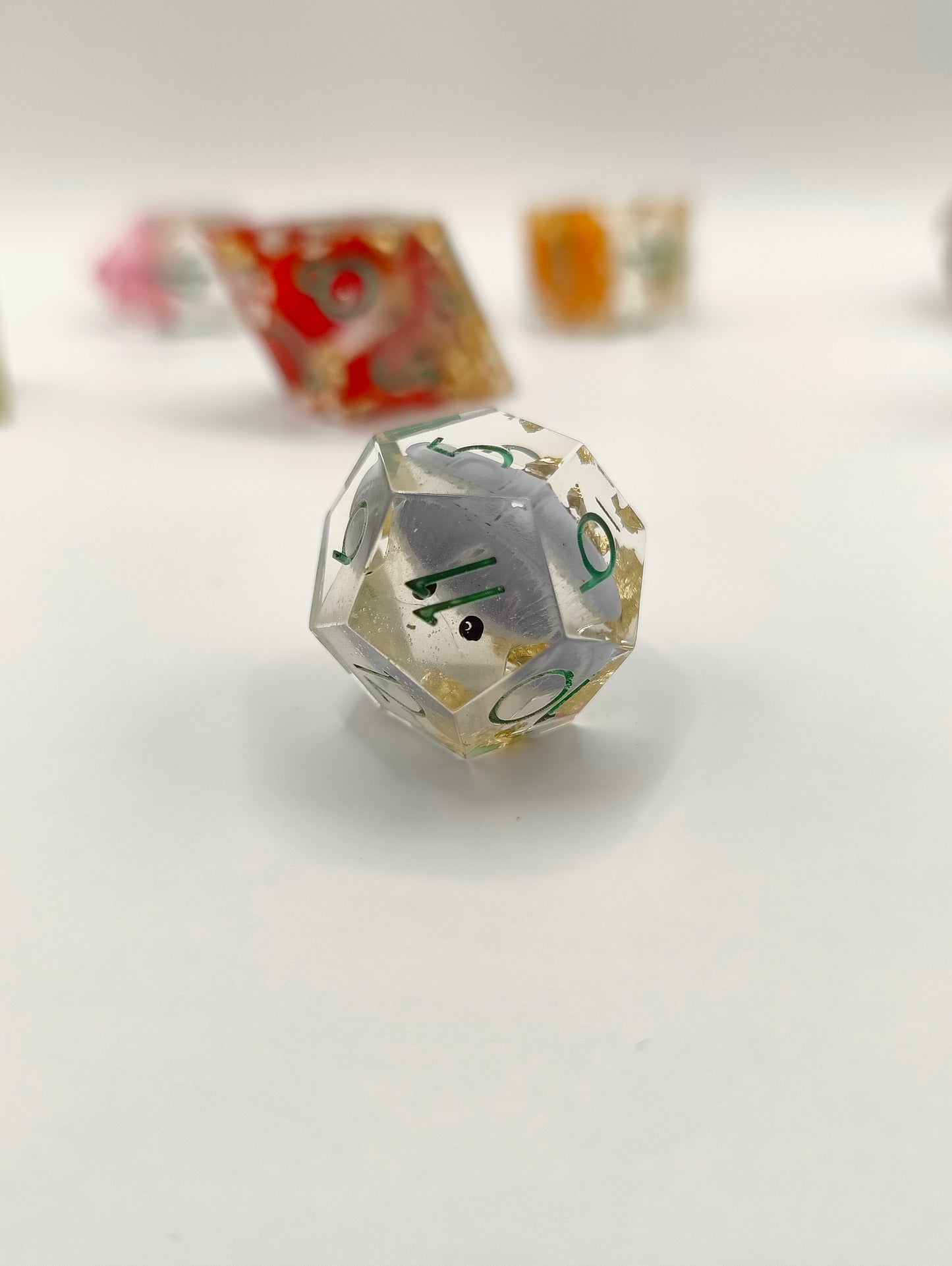 Handmade dice set: Fun-guy