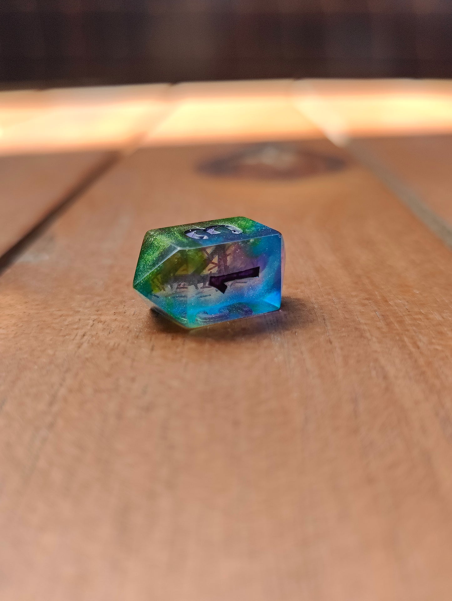 Handmade mini Single Crystal D4: Cosmic Stardust
