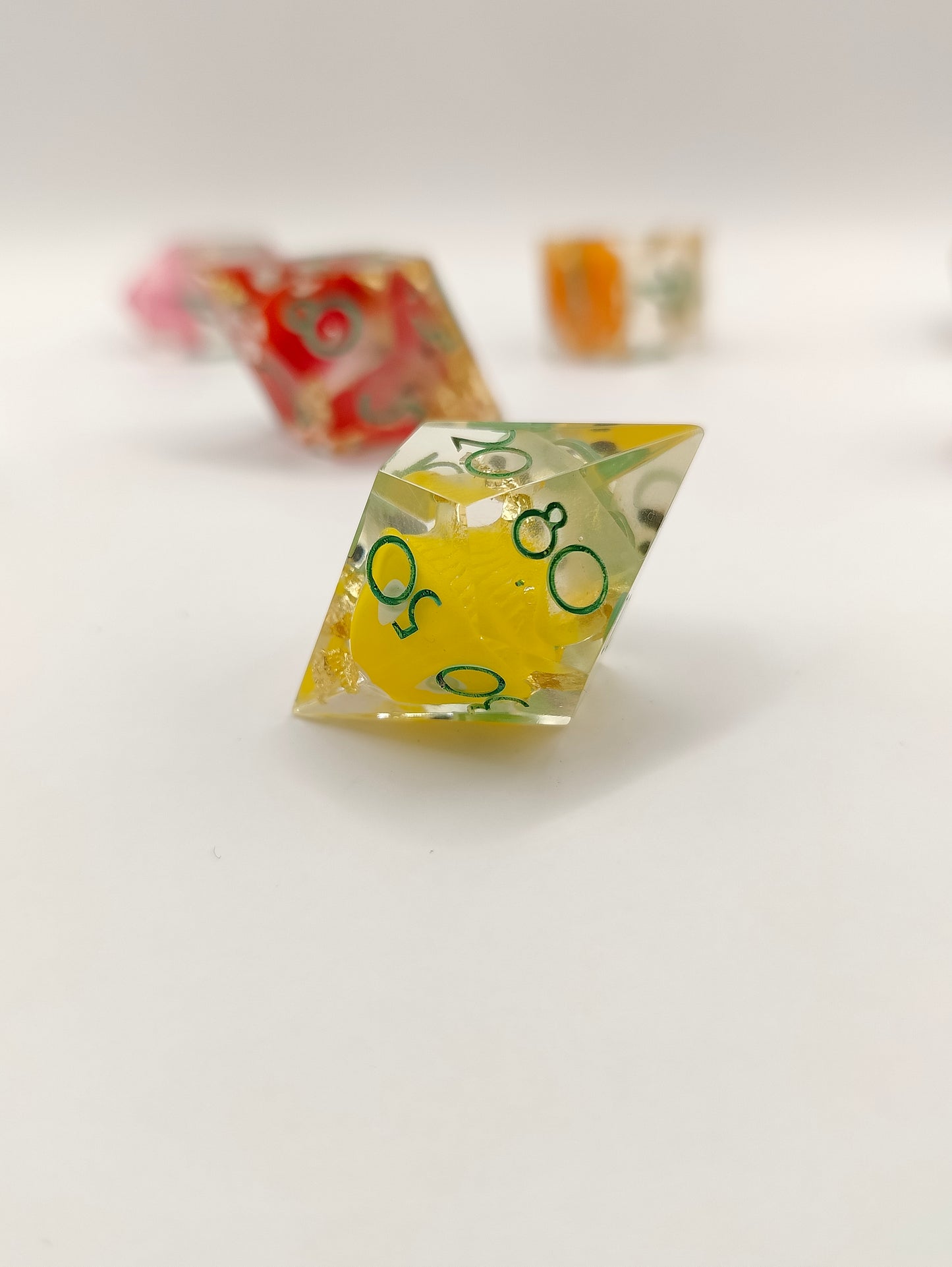 Handmade dice set: Fun-guy