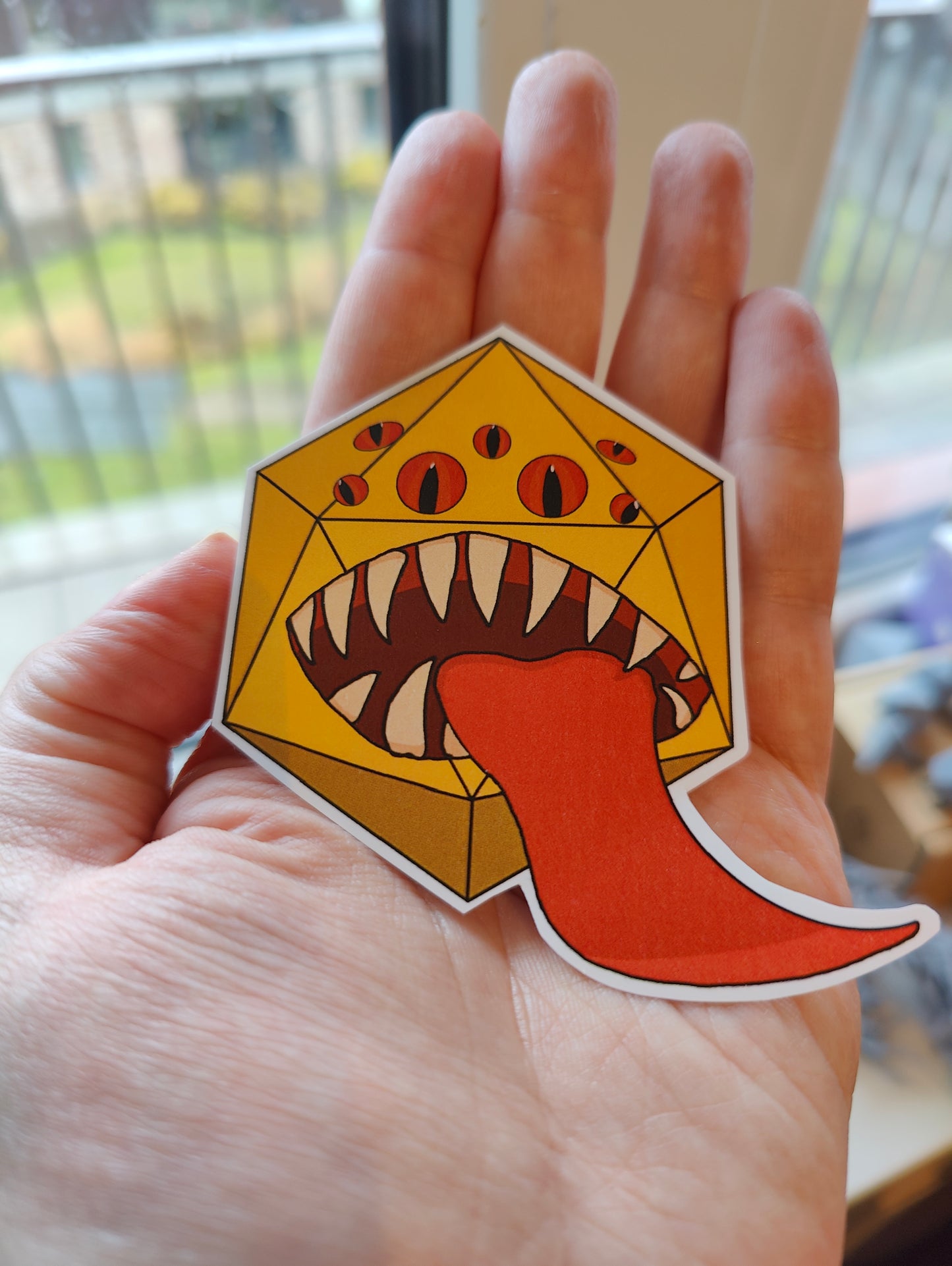 Mimic D20 sticker