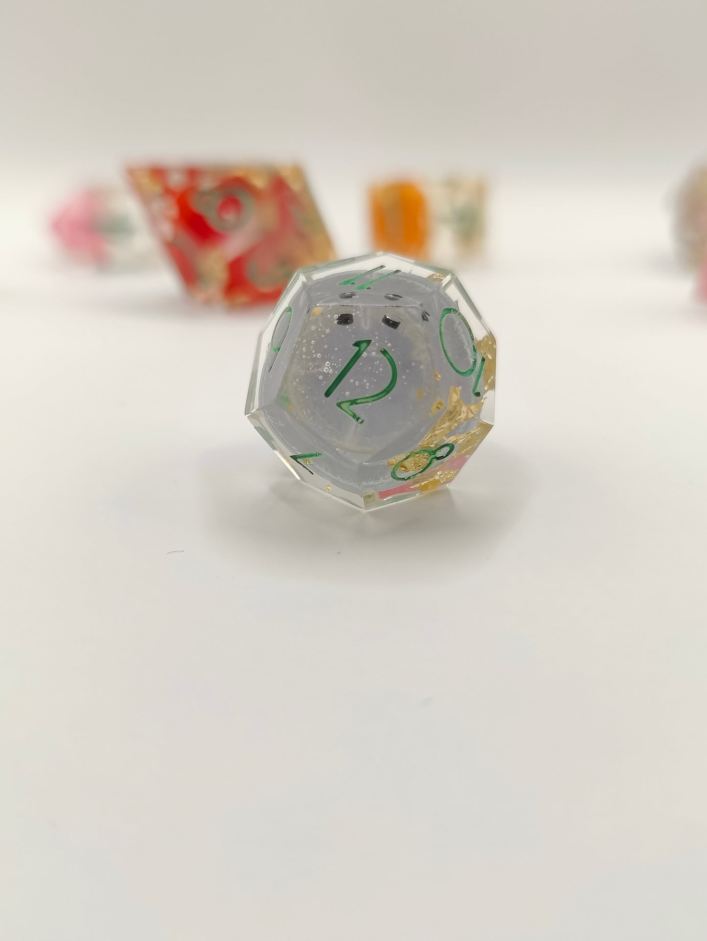Handmade dice set: Fun-guy