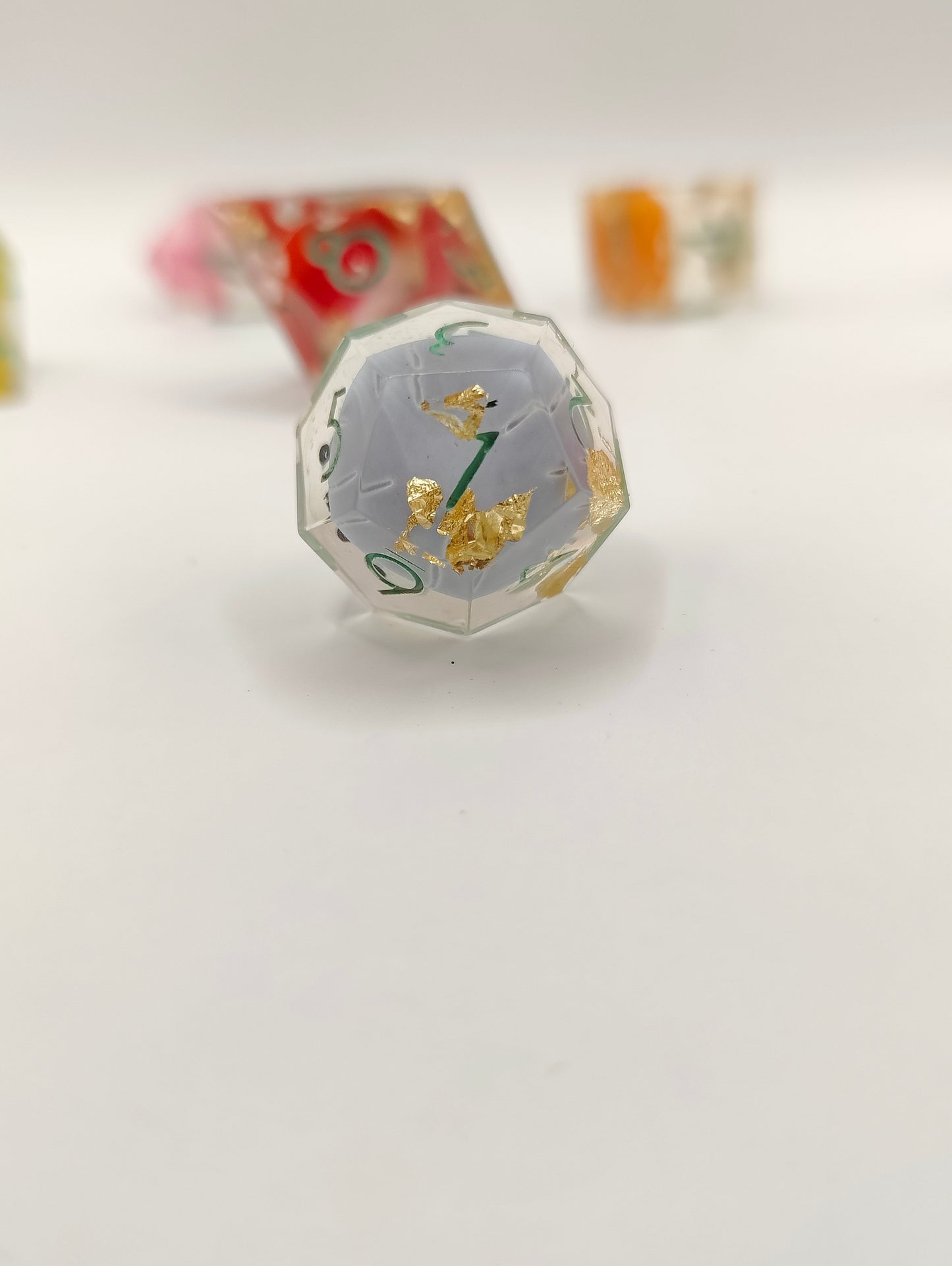 Handmade dice set: Fun-guy