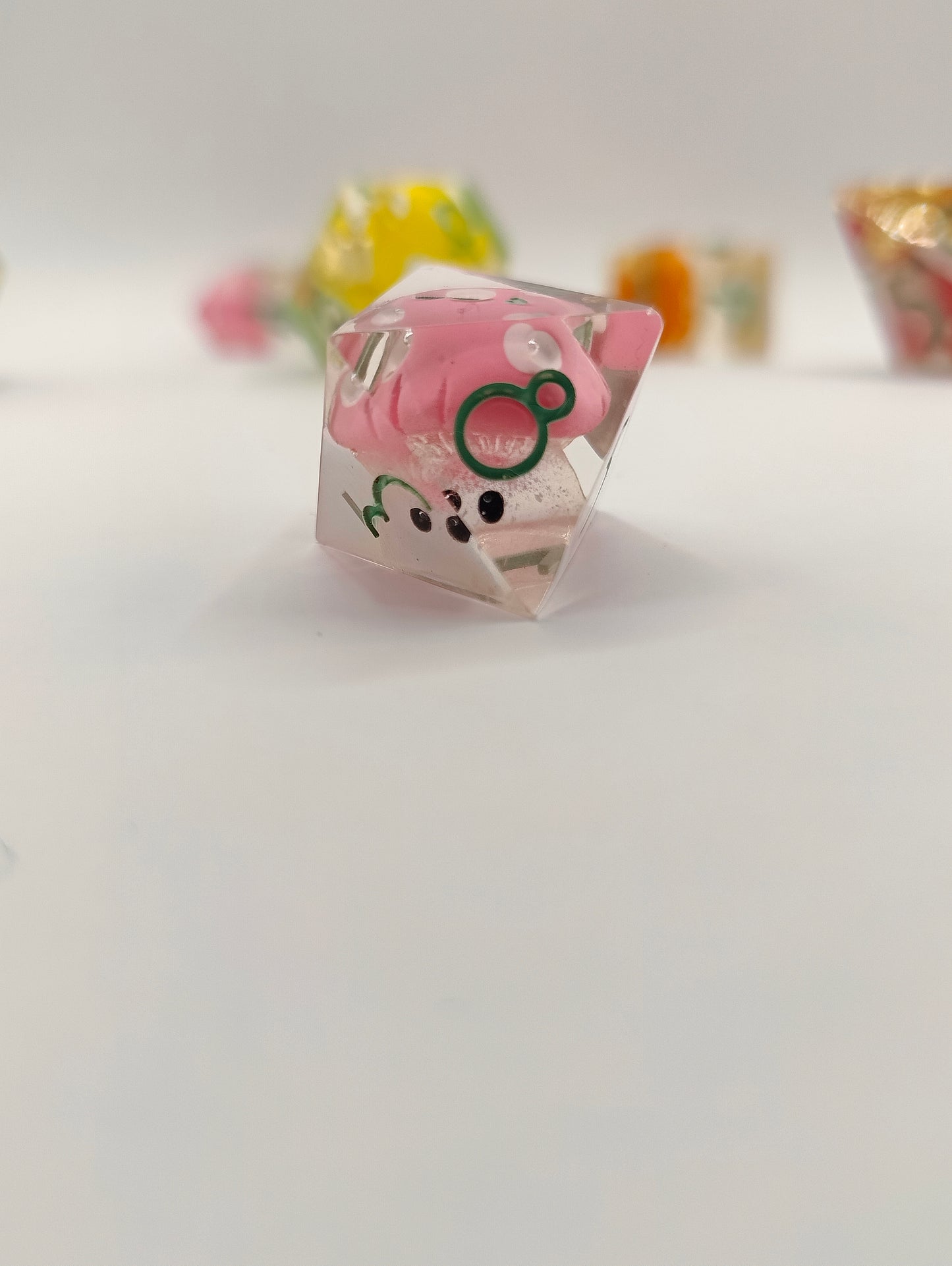 Handmade dice set: Fun-guy