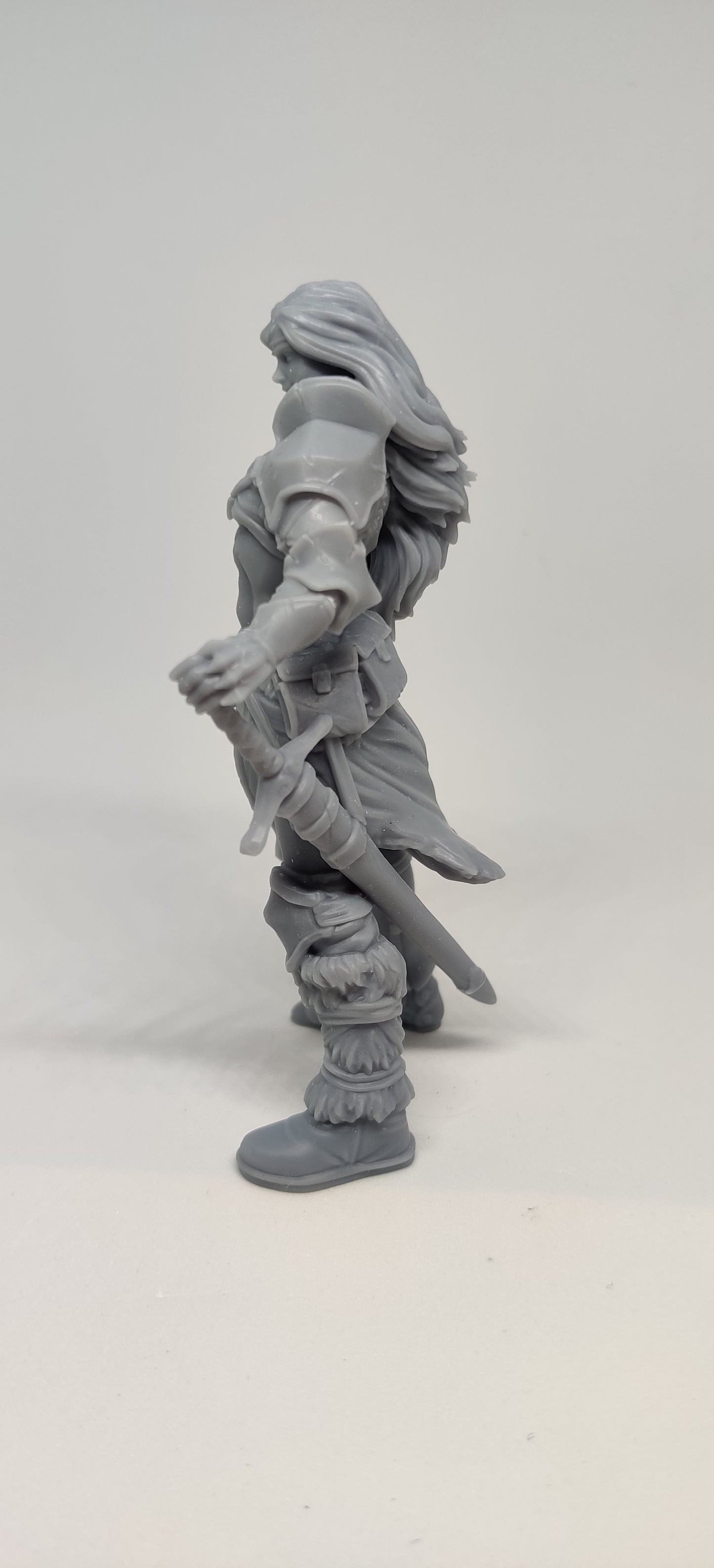 3D printed Female Barbarian mini