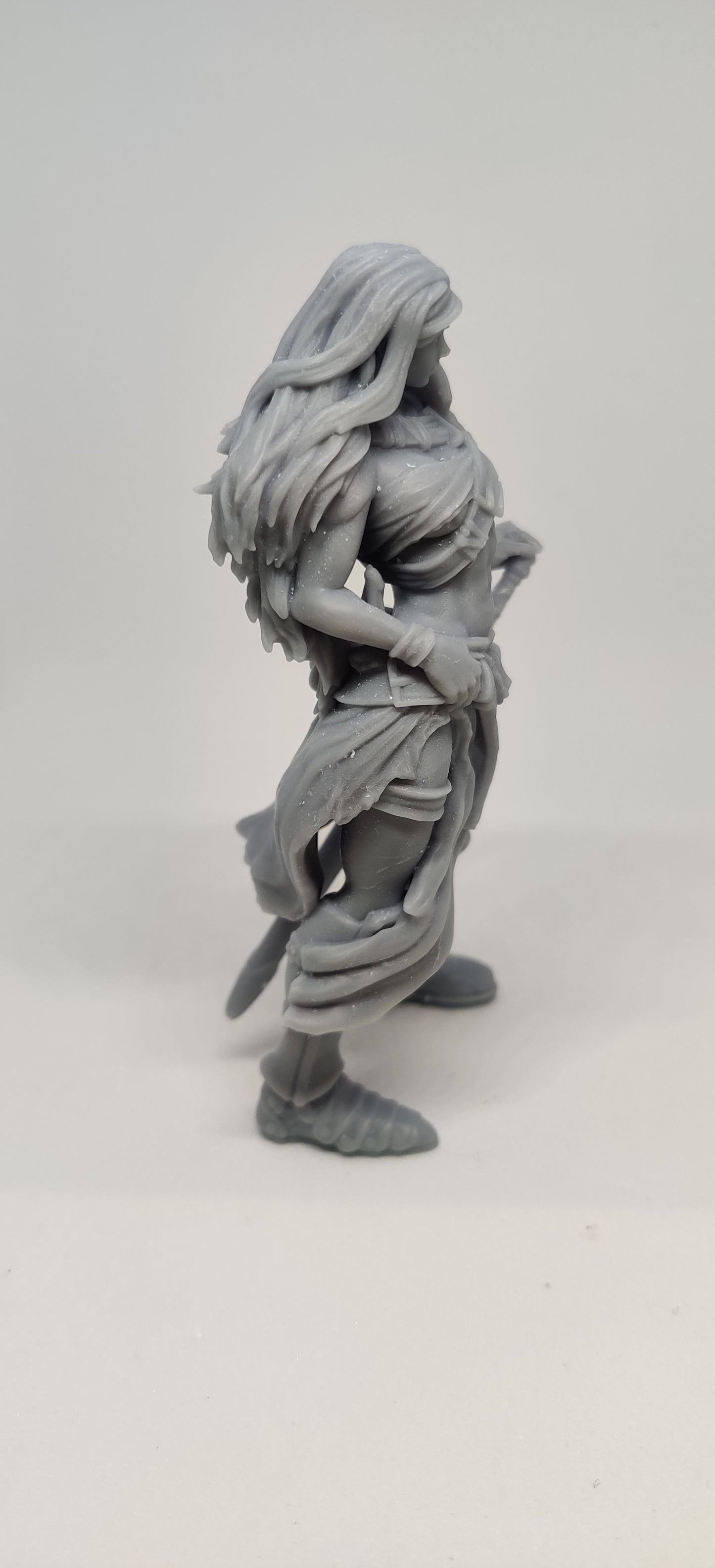 3D printed Female Barbarian mini