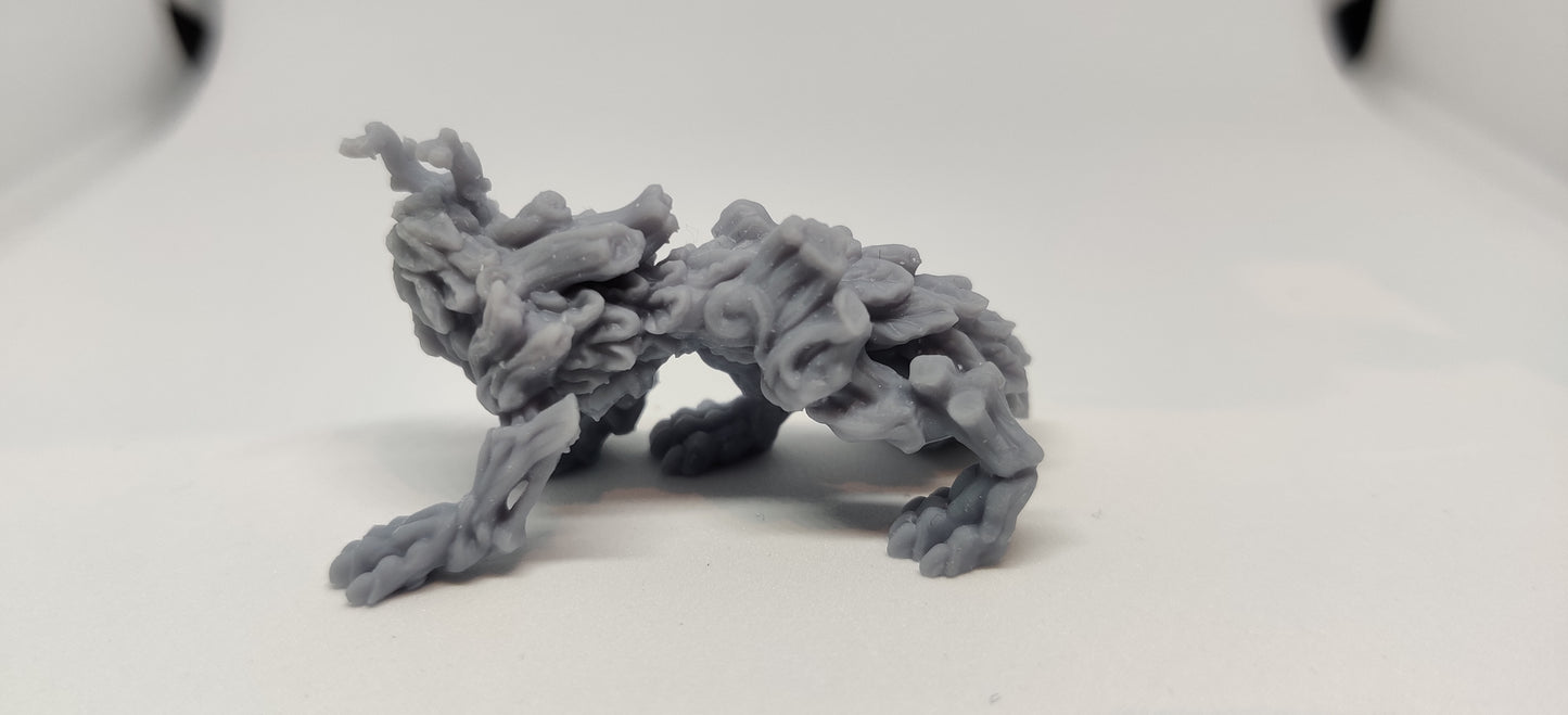 3D printed Forest wolf mini