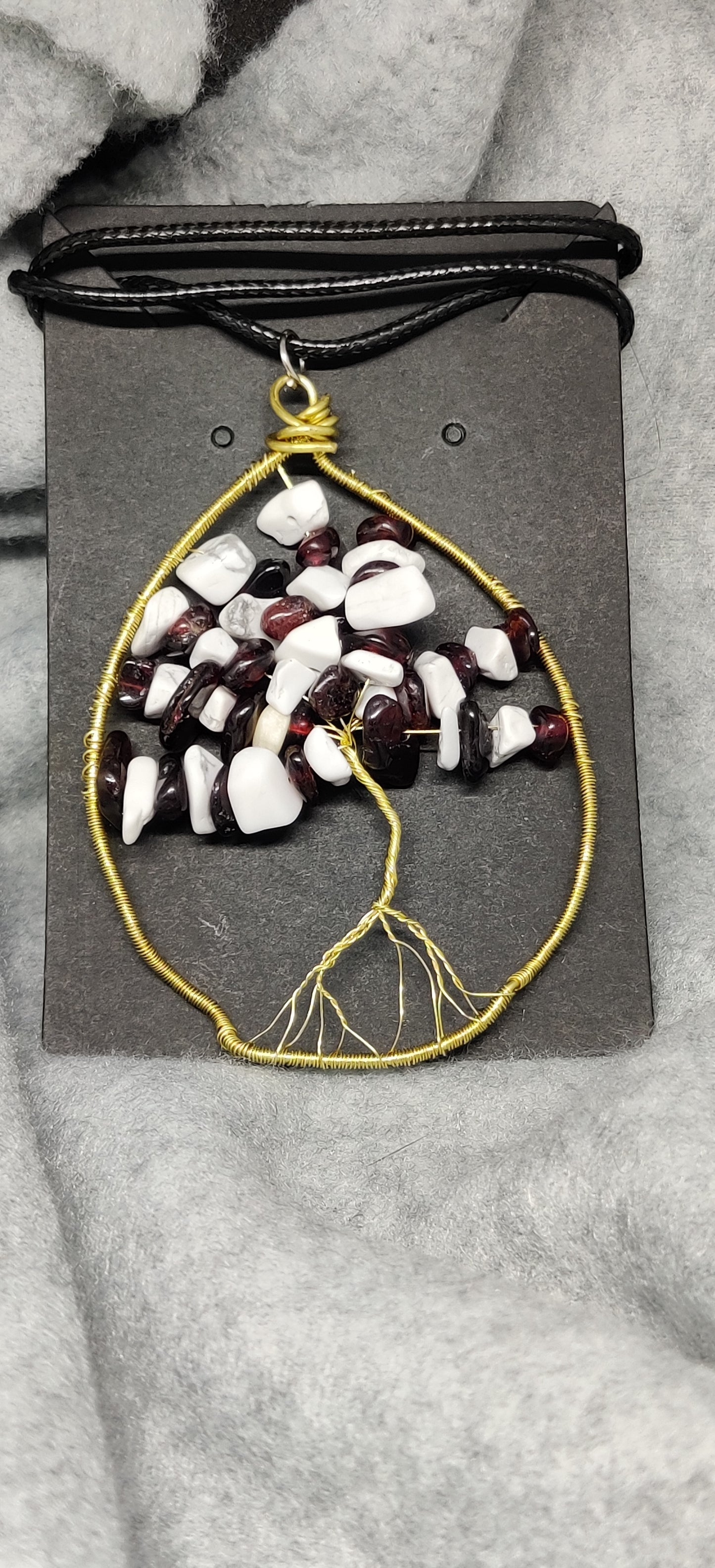Handmade wire wrapped tree of life necklace