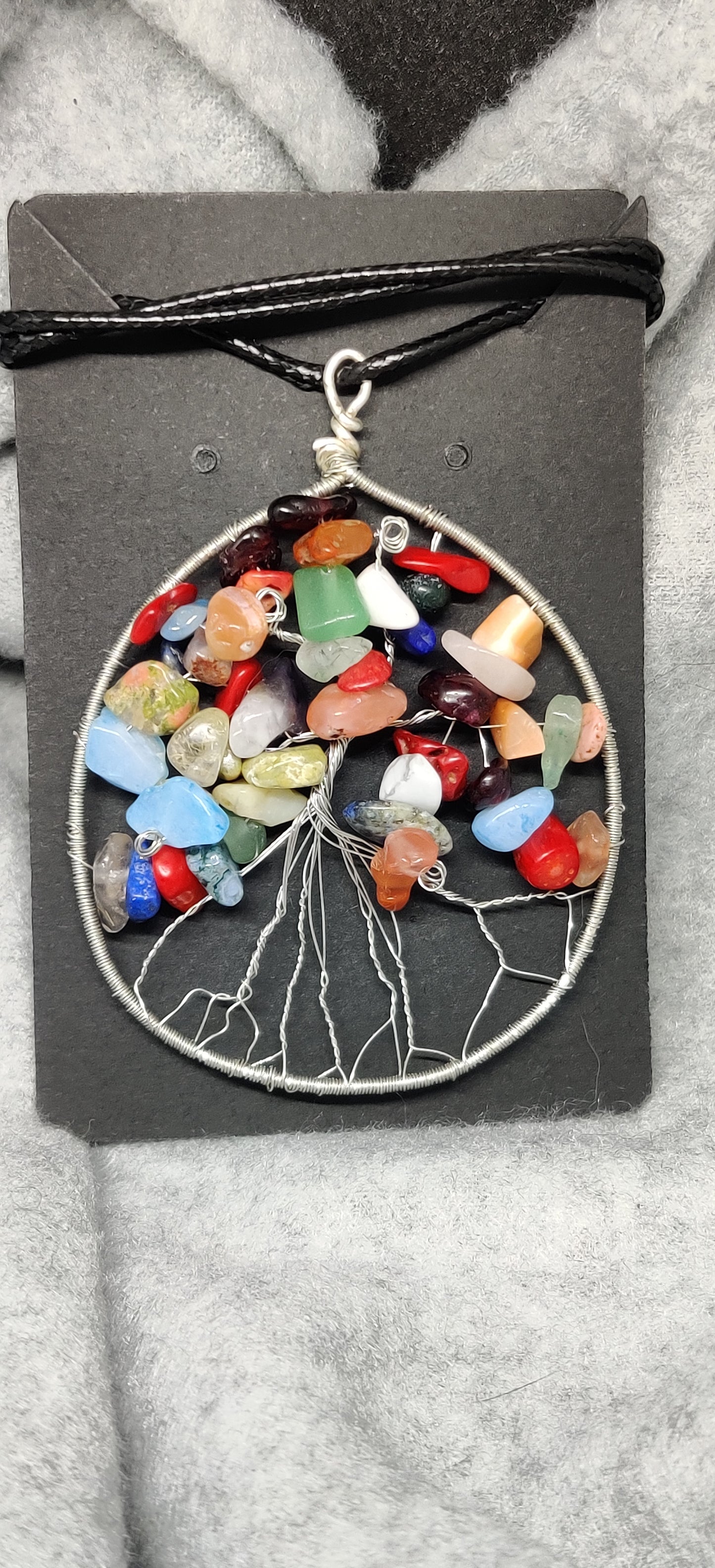 Handmade wire wrapped tree of life necklace