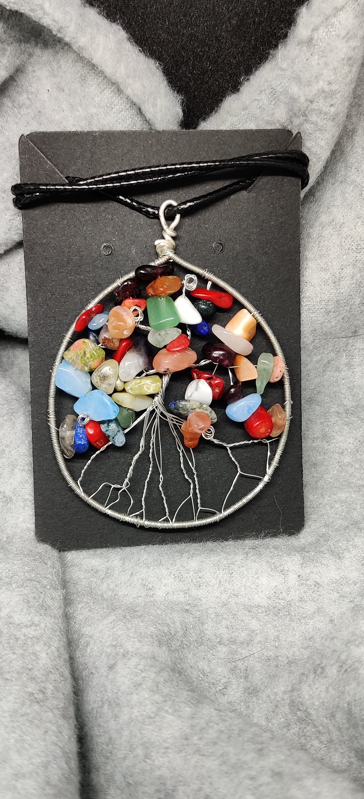 Handmade wire wrapped tree of life necklace