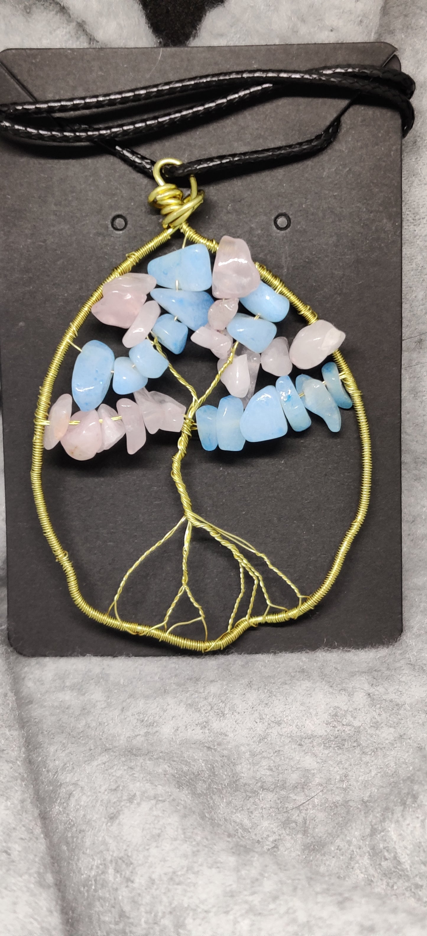 Handmade wire wrapped tree of life necklace