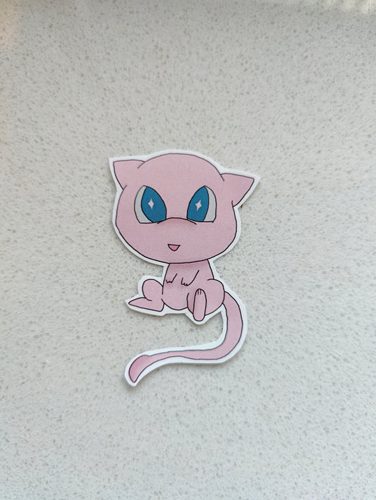 Pink monster sticker