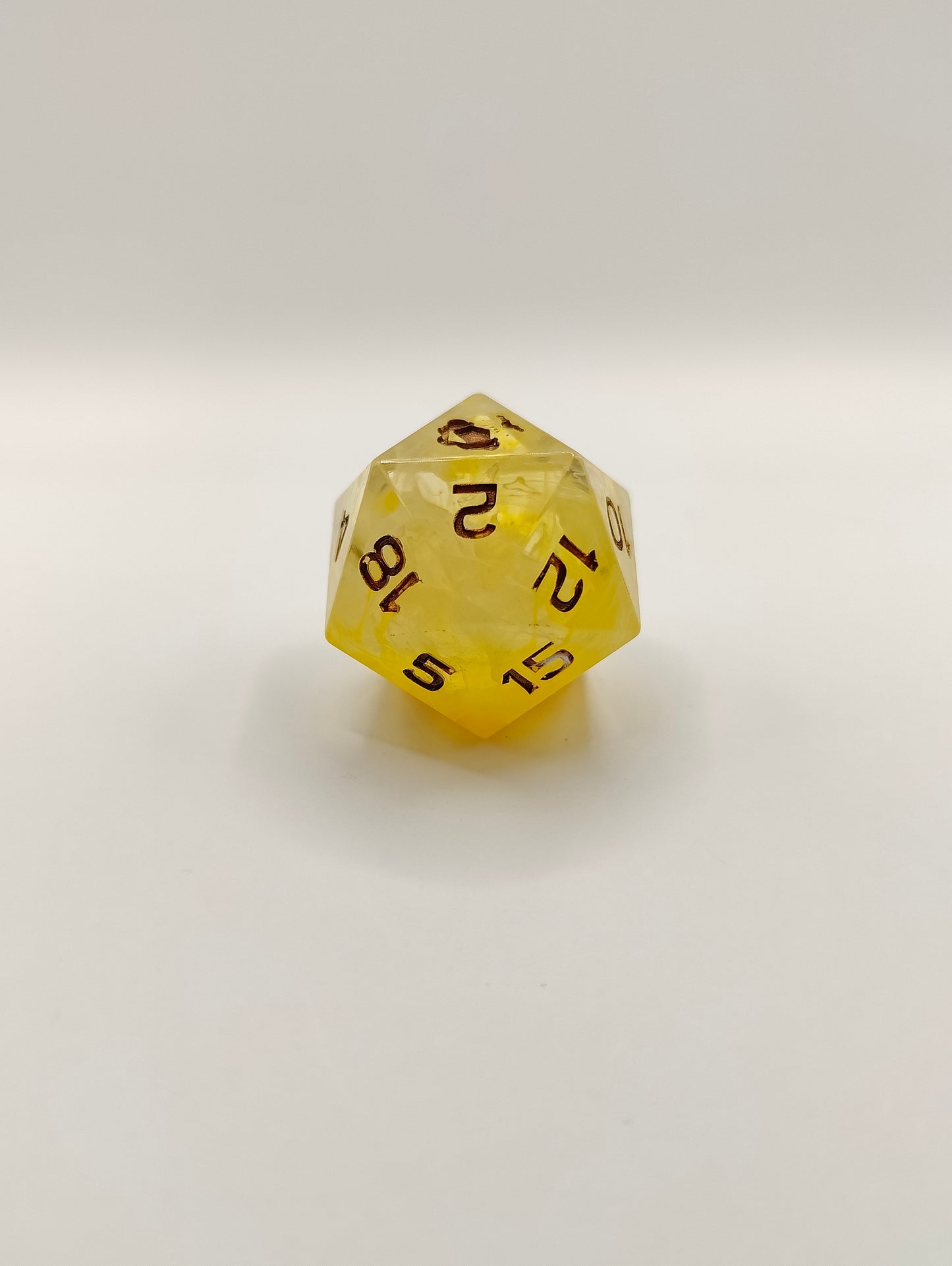 Handmade single D20: Ray of sunshine