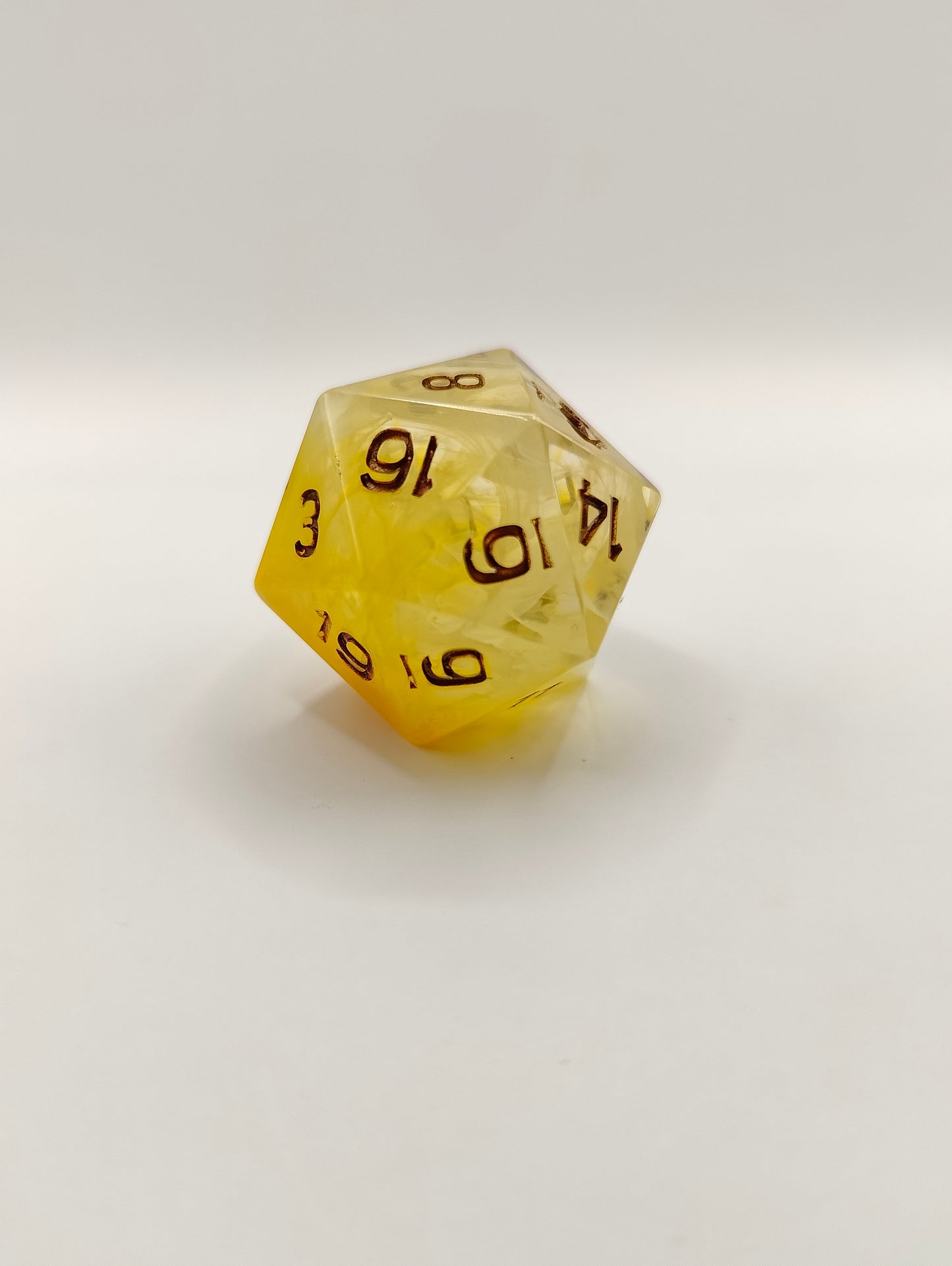 Handmade single D20: Ray of sunshine