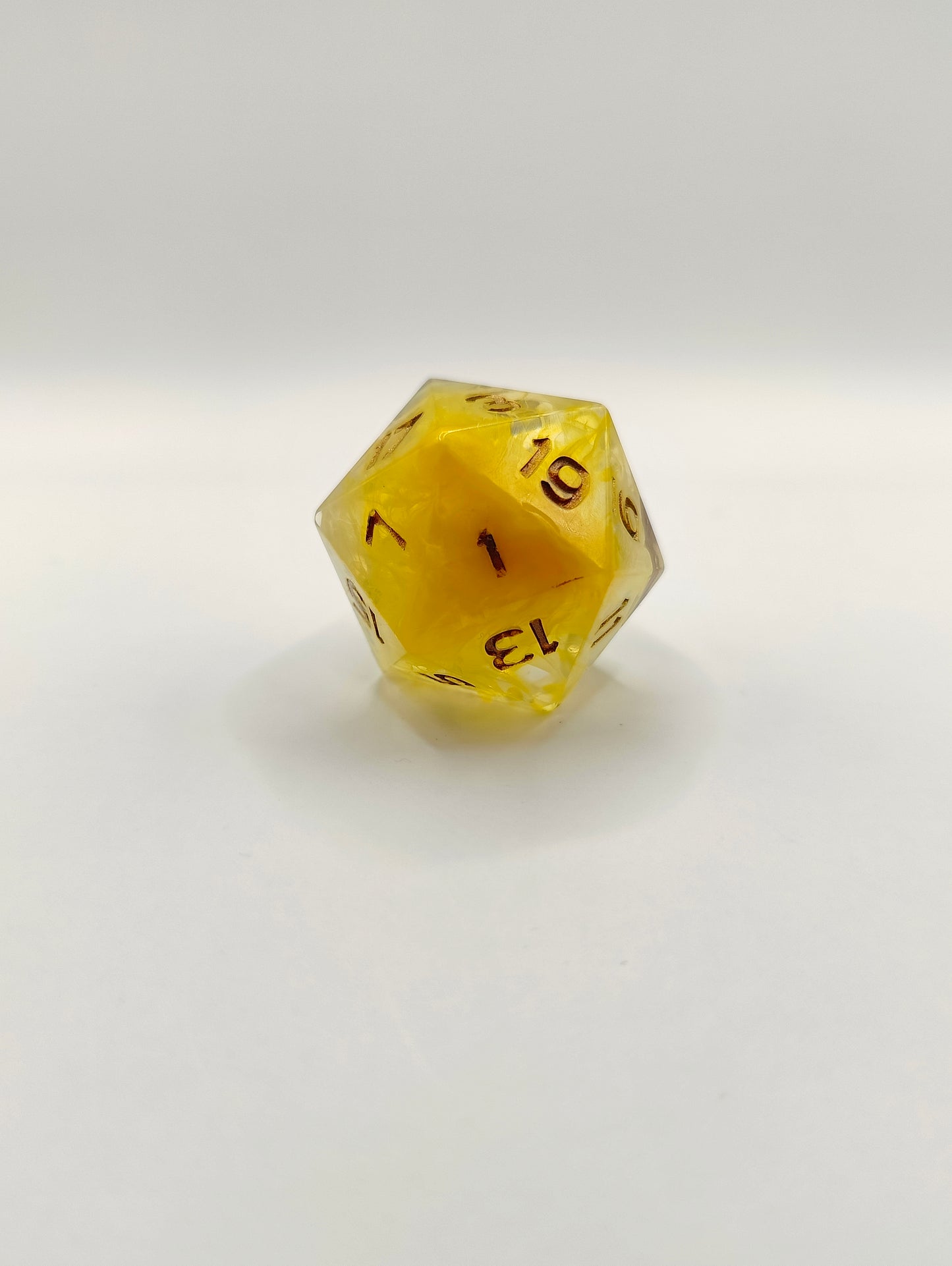 Handmade single D20: Ray of sunshine